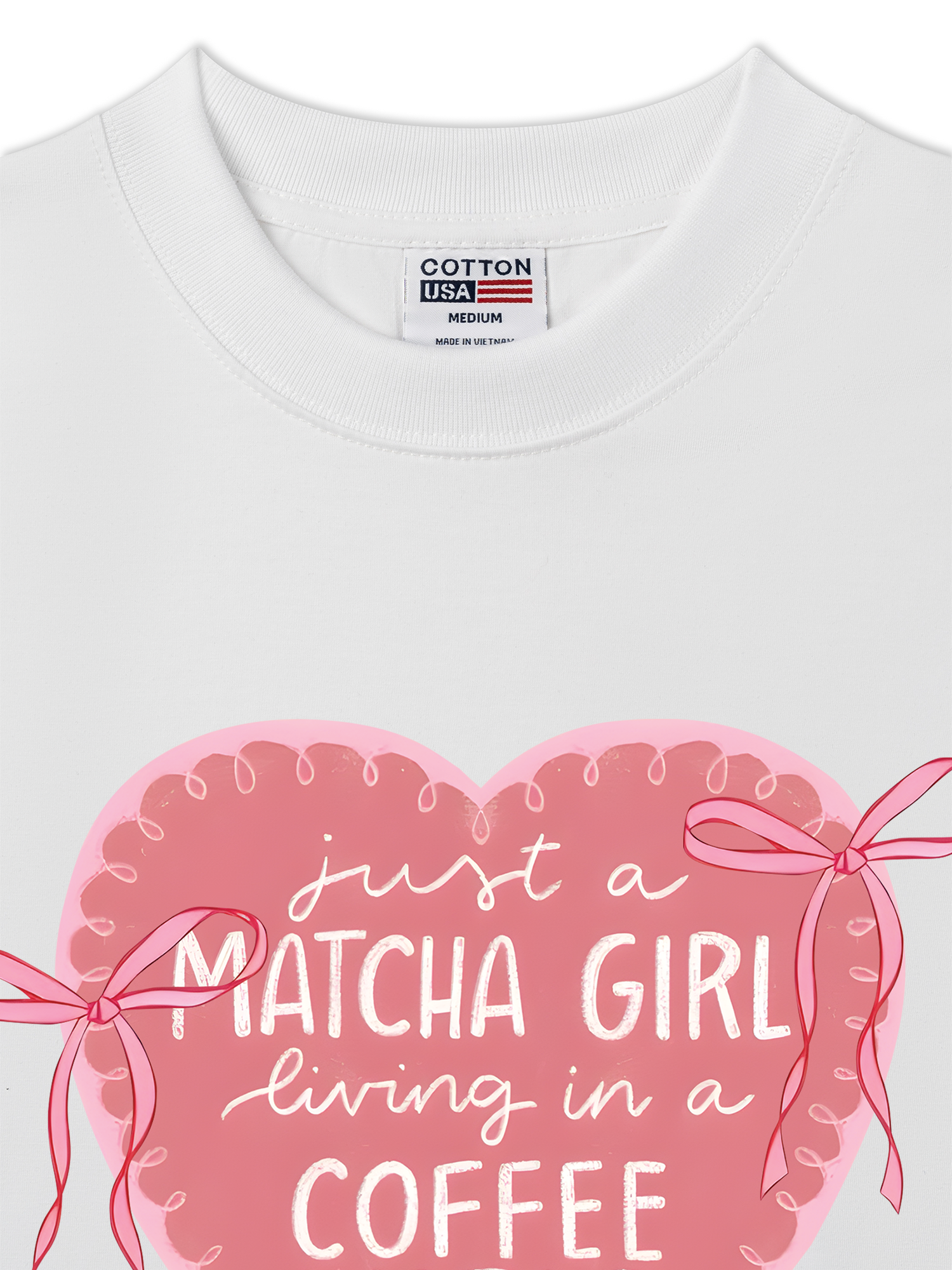 Áo Thun Relaxed Fit Daily Cup Just A Matcha Girl