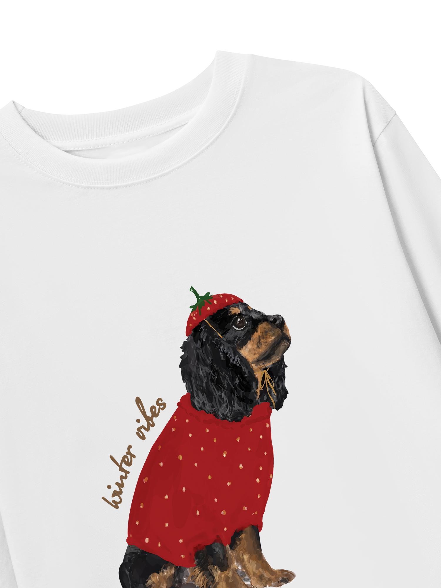 Áo Thun Dài Tay Winter Vibes Strawberry Puppy