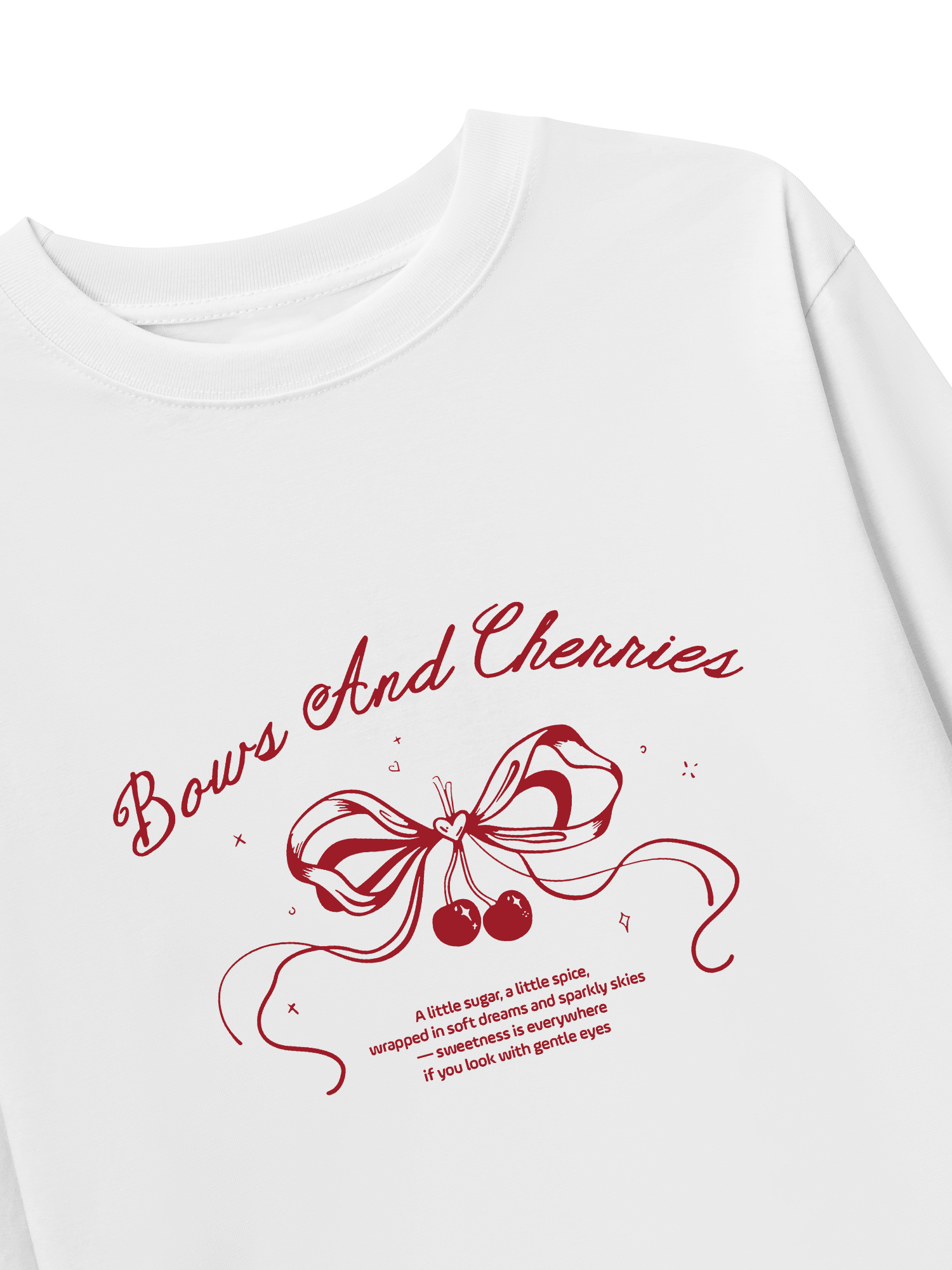 Áo Thun Dài Tay Bows And Cherries