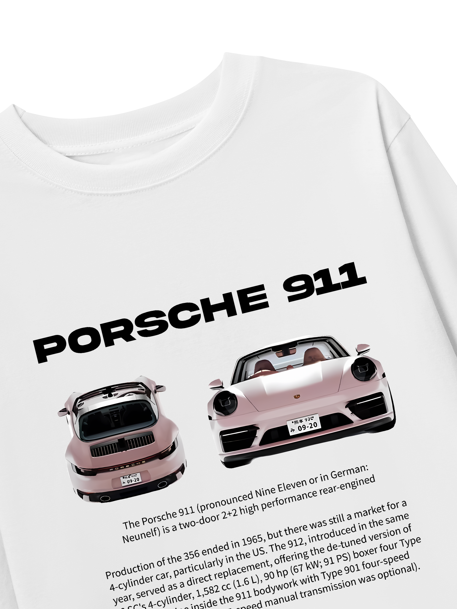 Áo Thun Dài Tay Porsche 911 Pear Pink