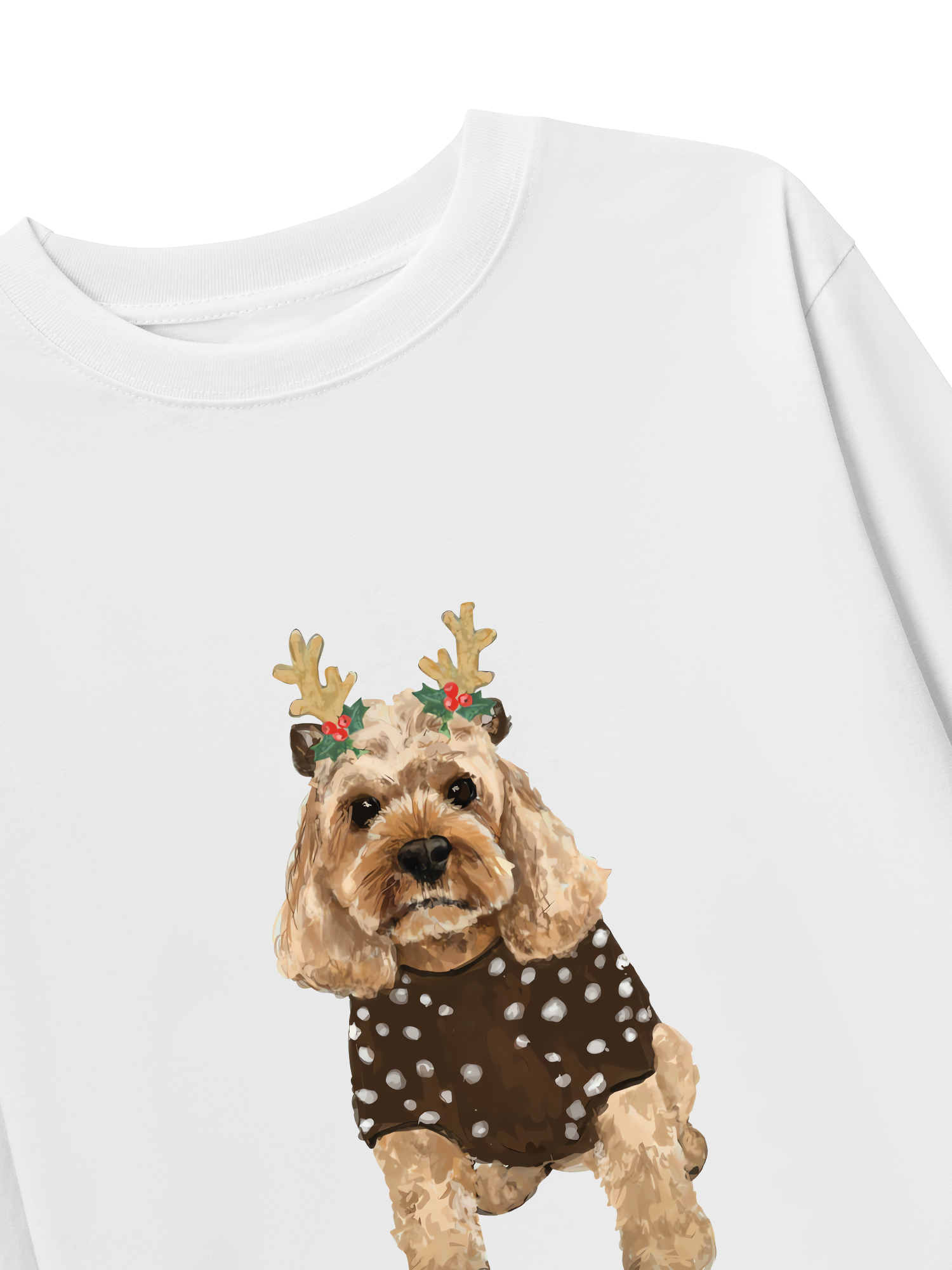 Áo Thun Dài Tay Holiday Poodle Christmas