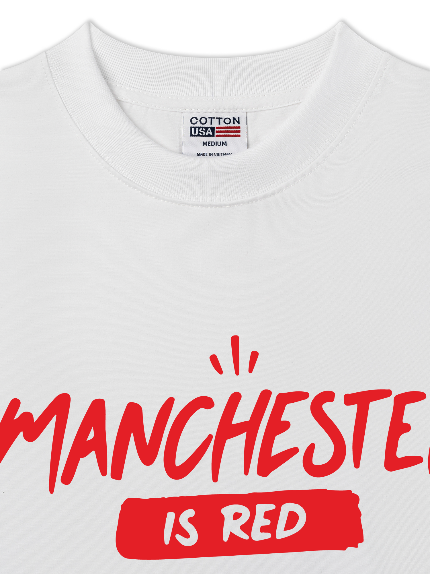 Áo Thun Relaxed Fit Soccer Manchester Is Red