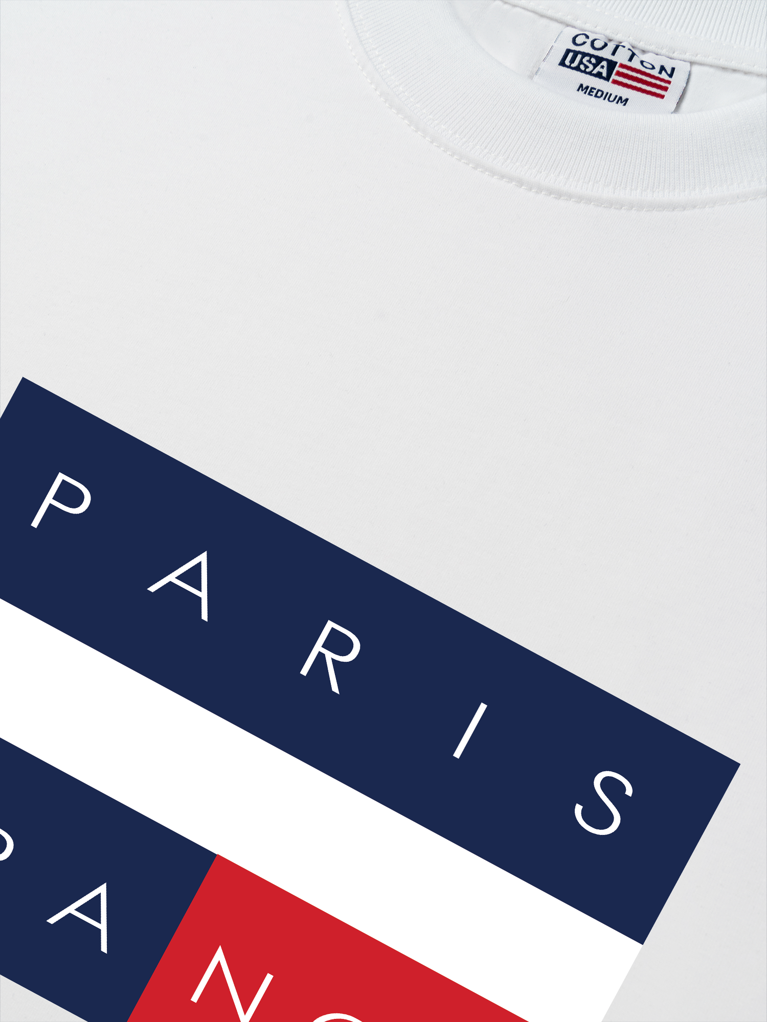 Áo Thun Relaxed Fit Paris France Flag