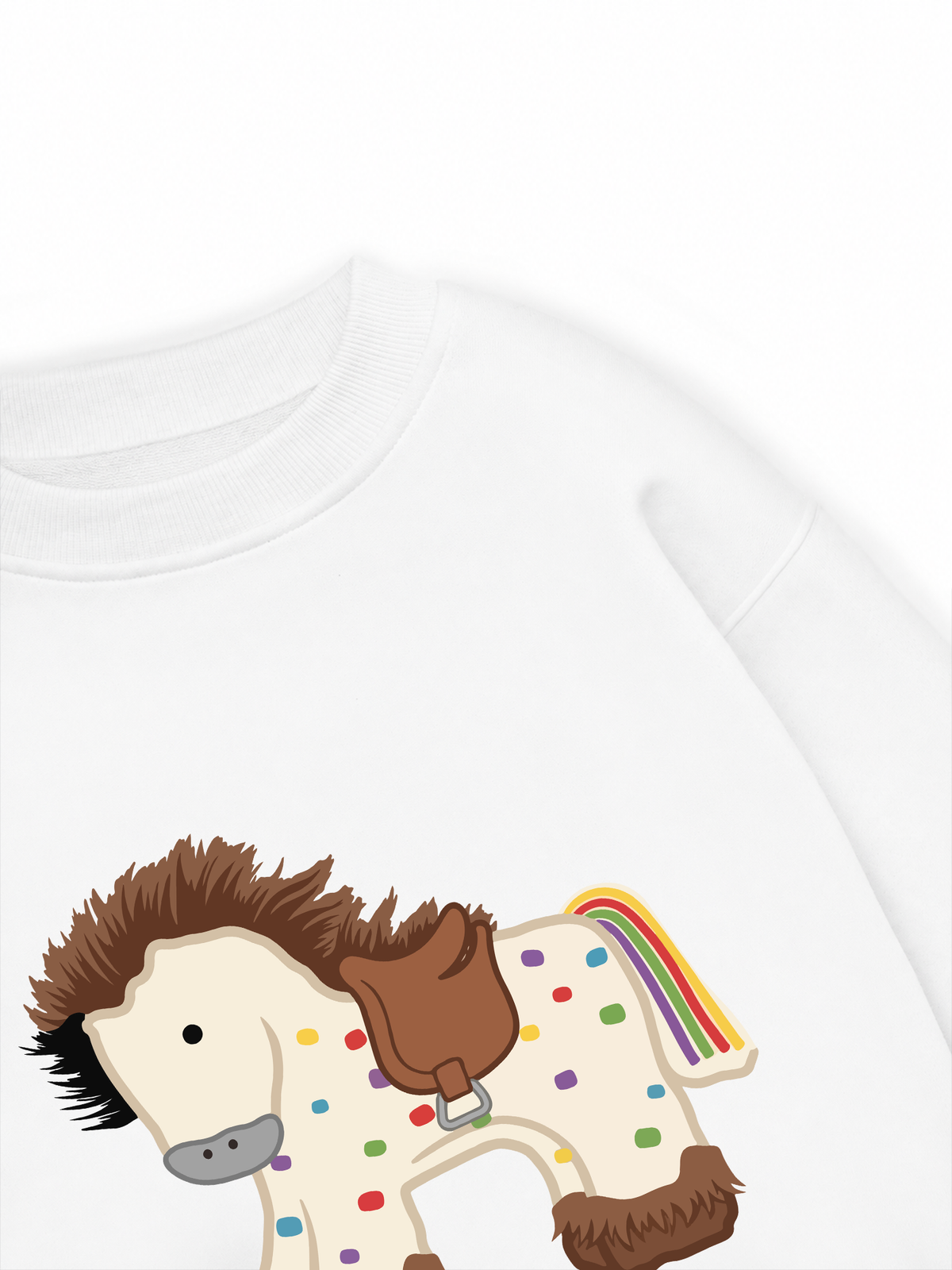 Áo Sweater Nỉ Hai Da Dotty Mood Rainbow Tail Pony