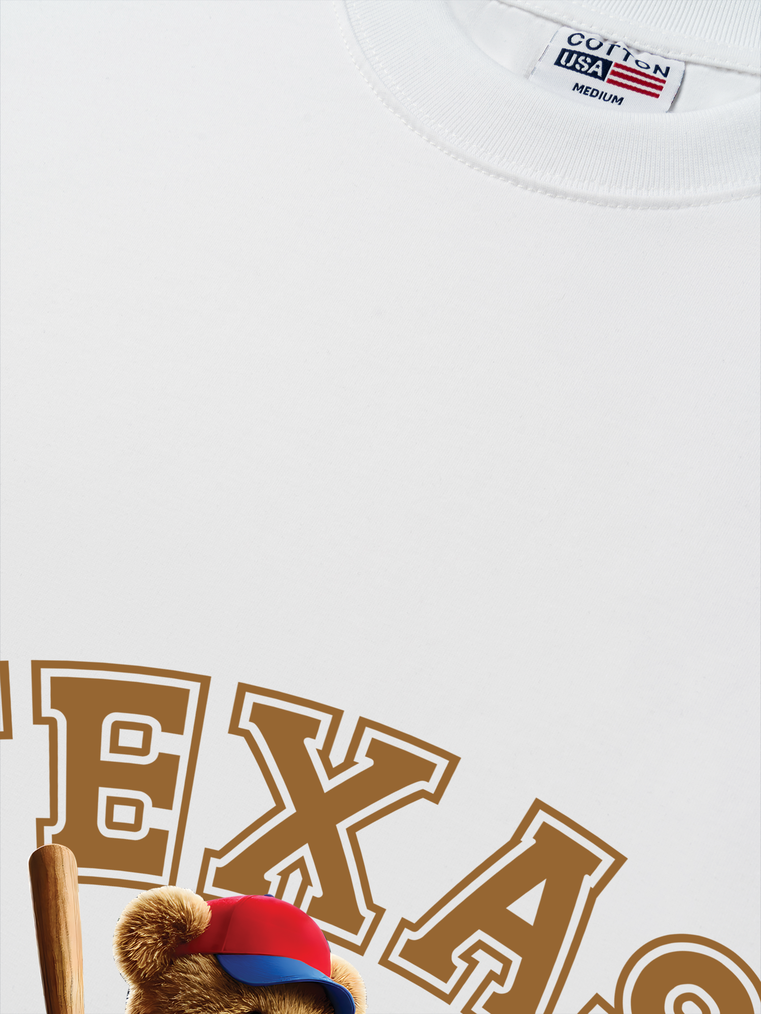 Áo Thun Relaxed Fit Baseball Texas Teddy Fan Club