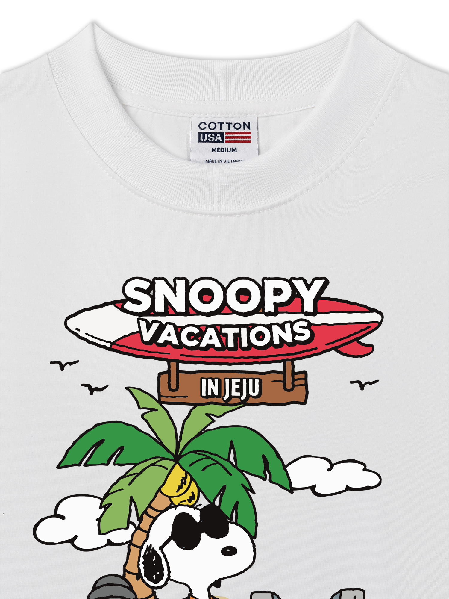Áo Thun Relaxed Fit Tropical Summer Vacations Cute Dog