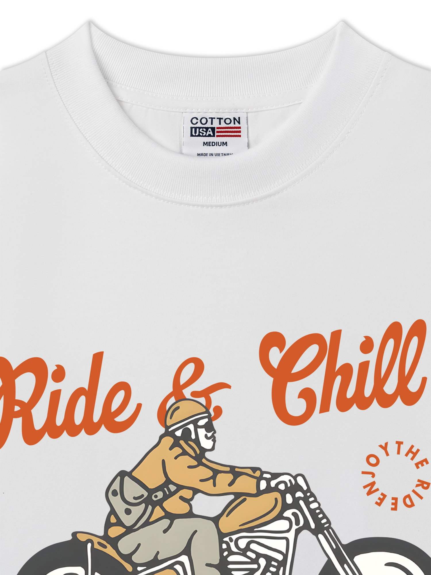 Áo Thun Relaxed Fit Motorbike Ride & Chill