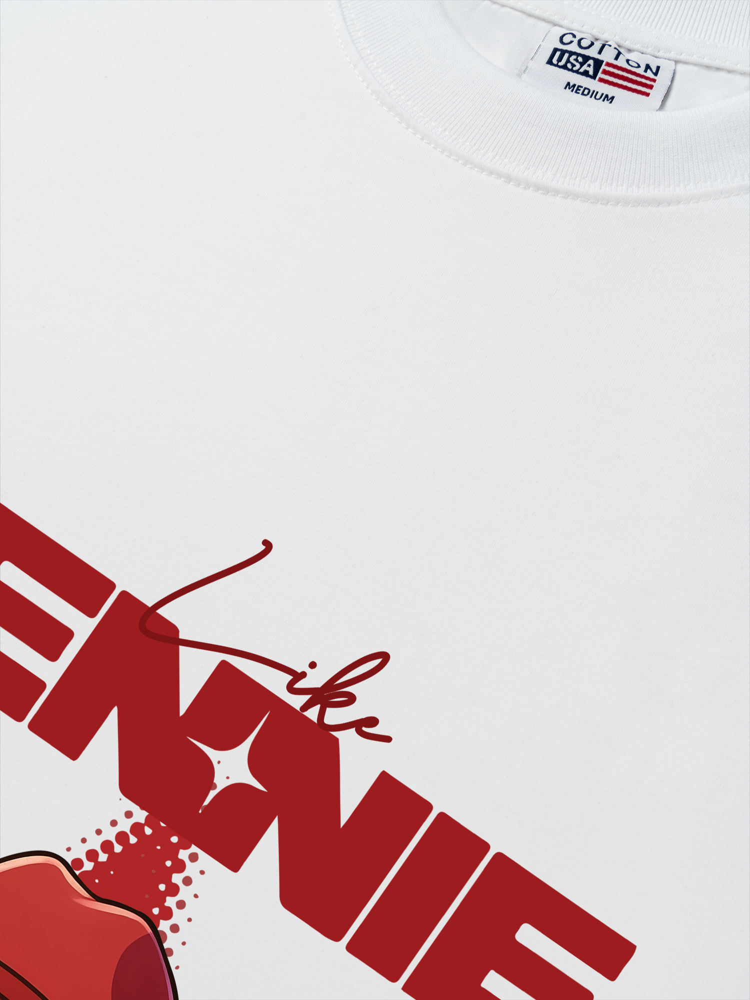 Áo Thun Relaxed Fit Black Pink Like Jenie