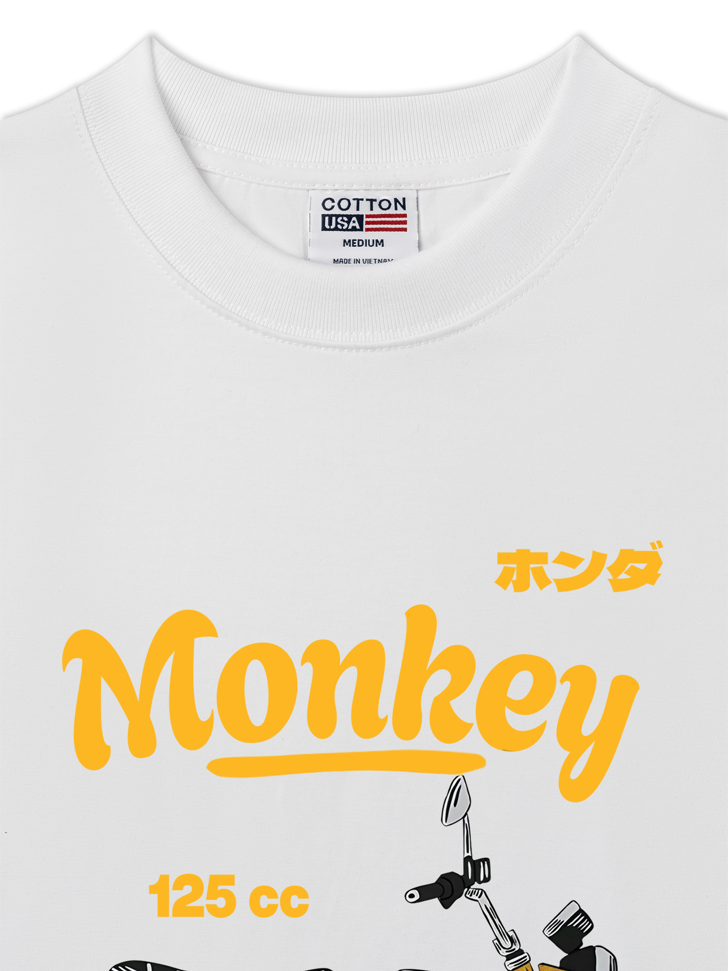 Áo Thun Relaxed Fit Motorbike Monkey 125cc