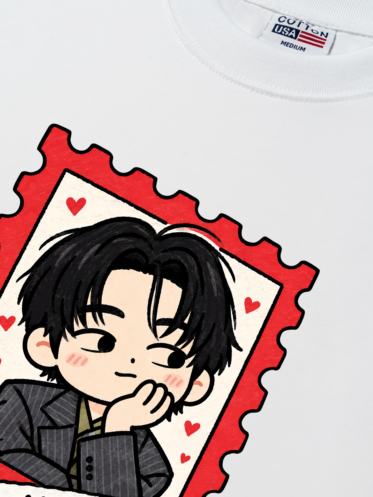 Áo Thun Relaxed Fit Teahyung Chibi