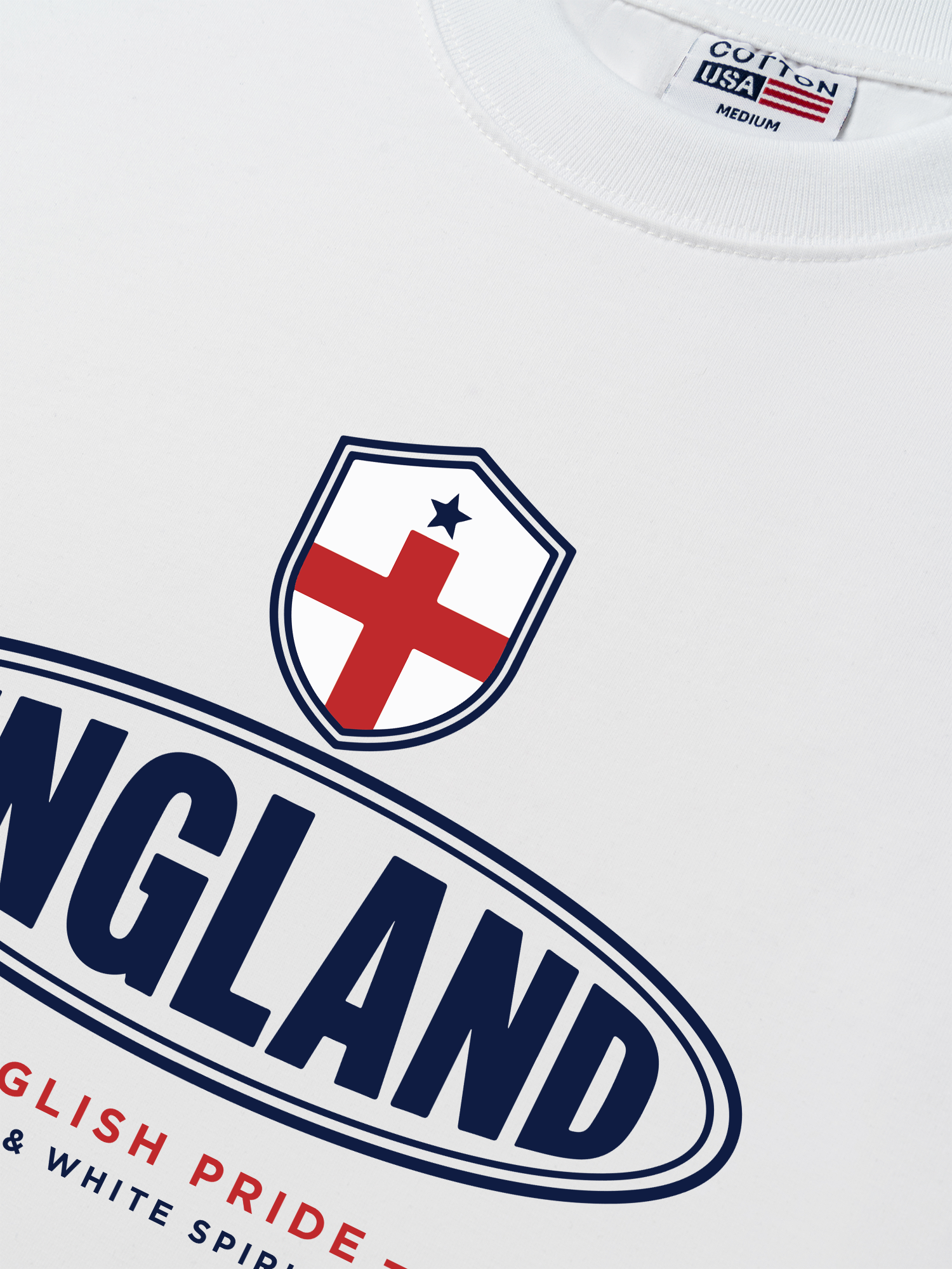 Áo Thun Relaxed Fit Soccer England Red White Spirit