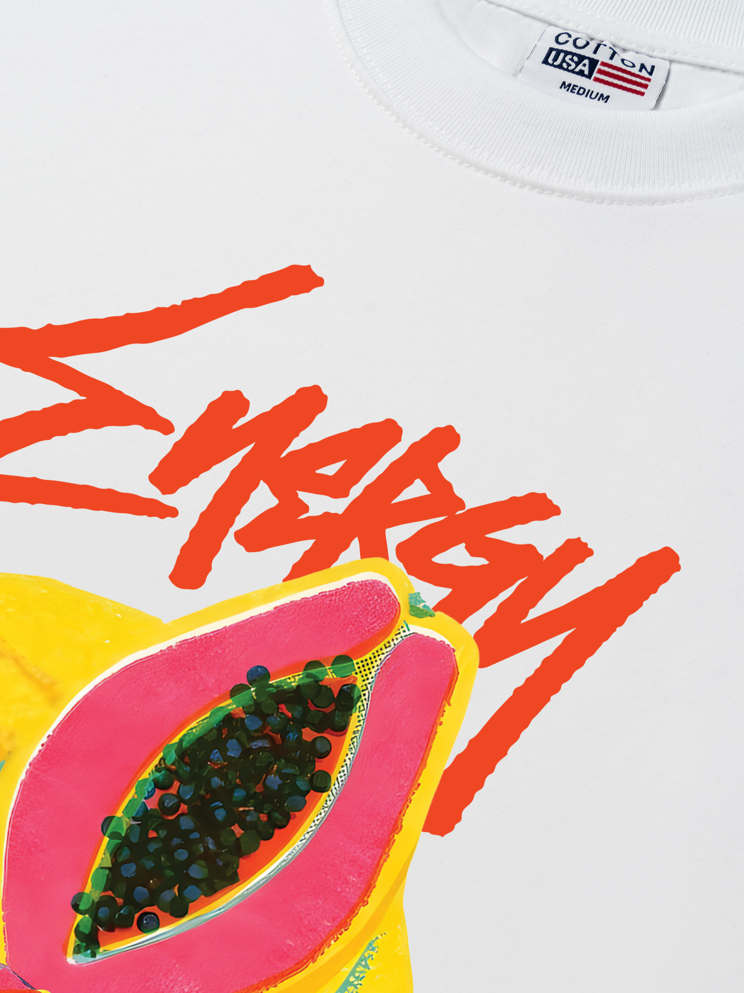 Áo Thun Relaxed Fit Energy Papaya Drip