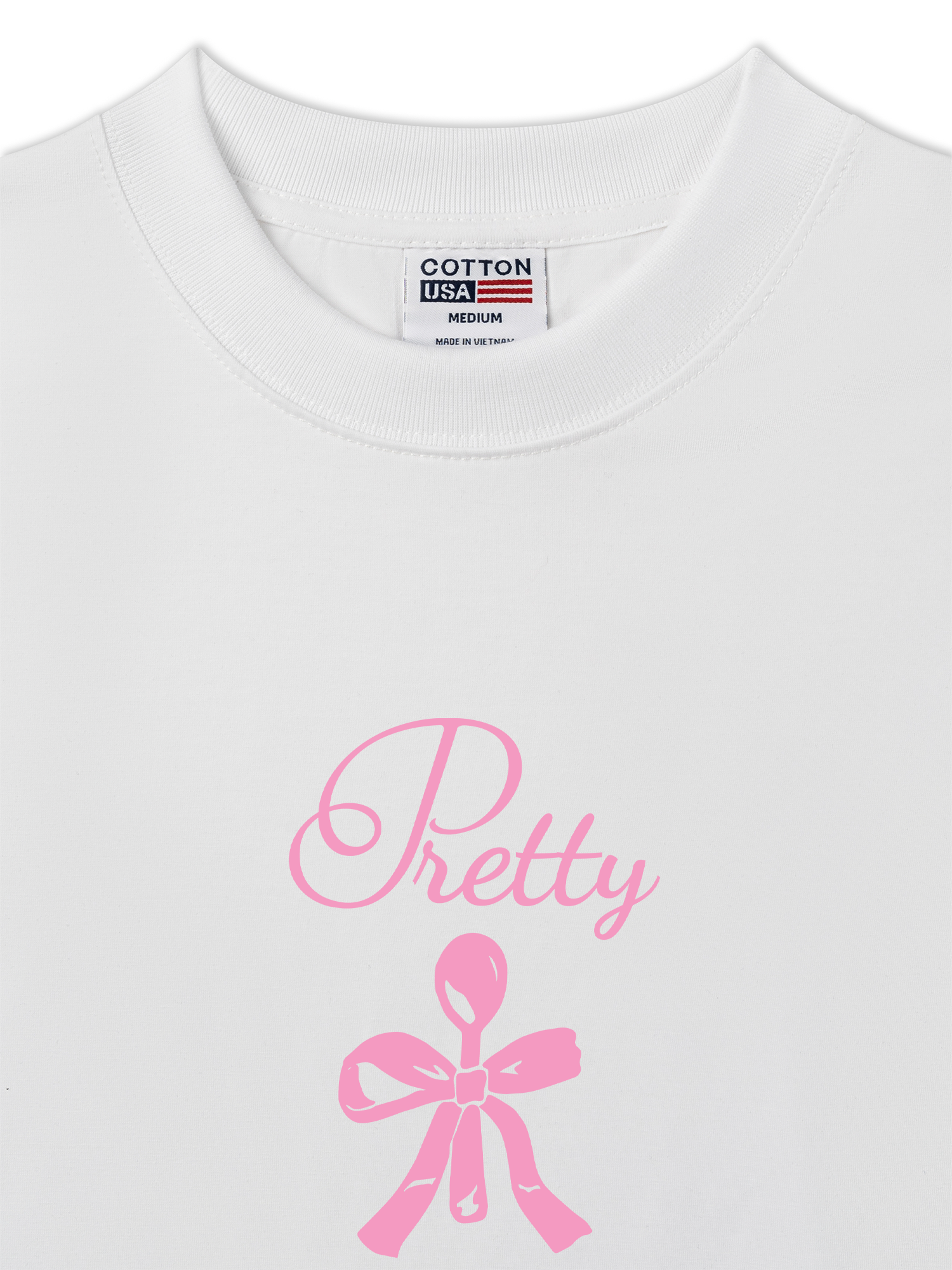 Áo Thun Relaxed Fit Ribbon Art Work Printing