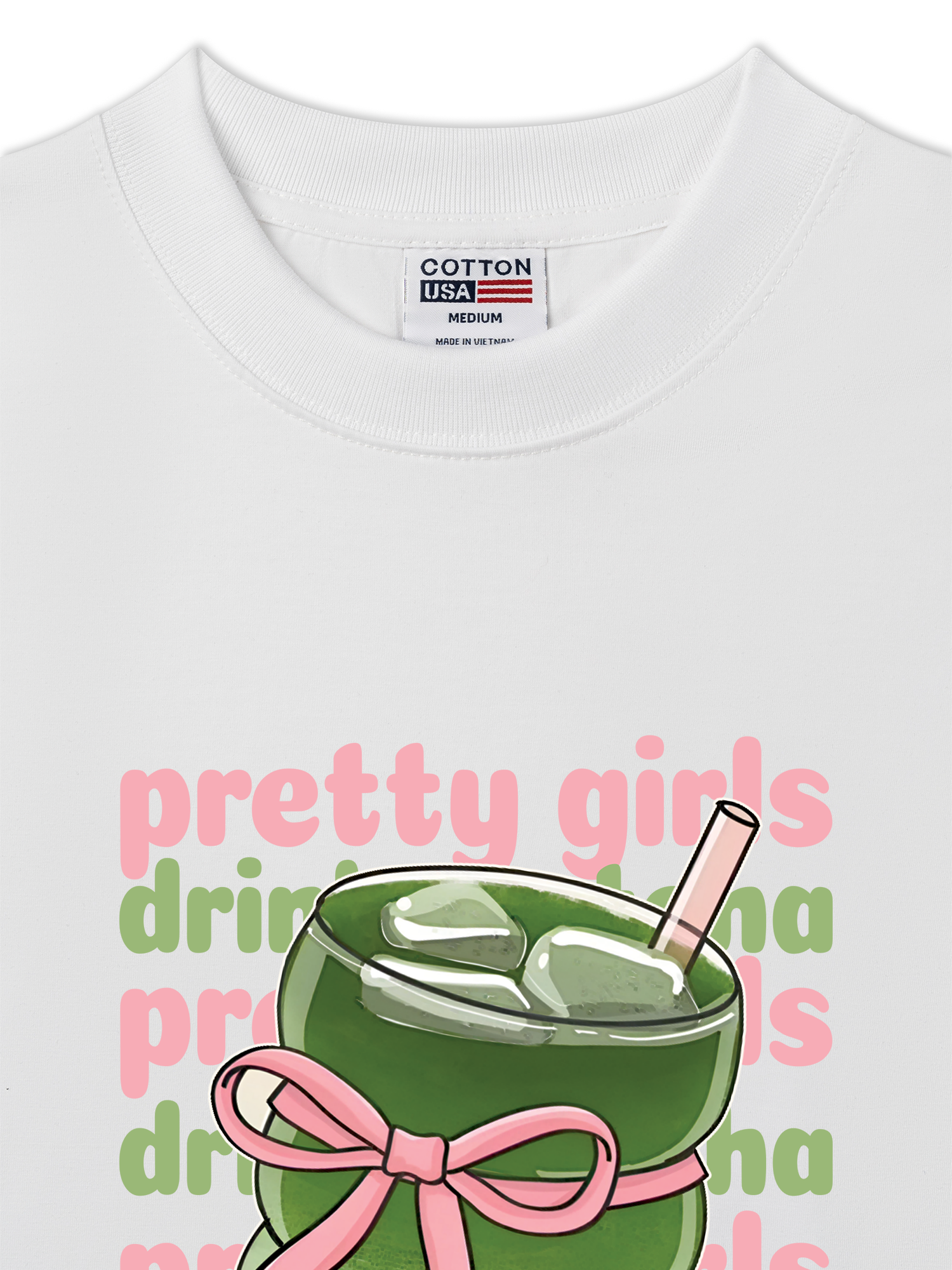 Áo Thun Relaxed Fit Daily Cup Pretty Girls Drink Matcha