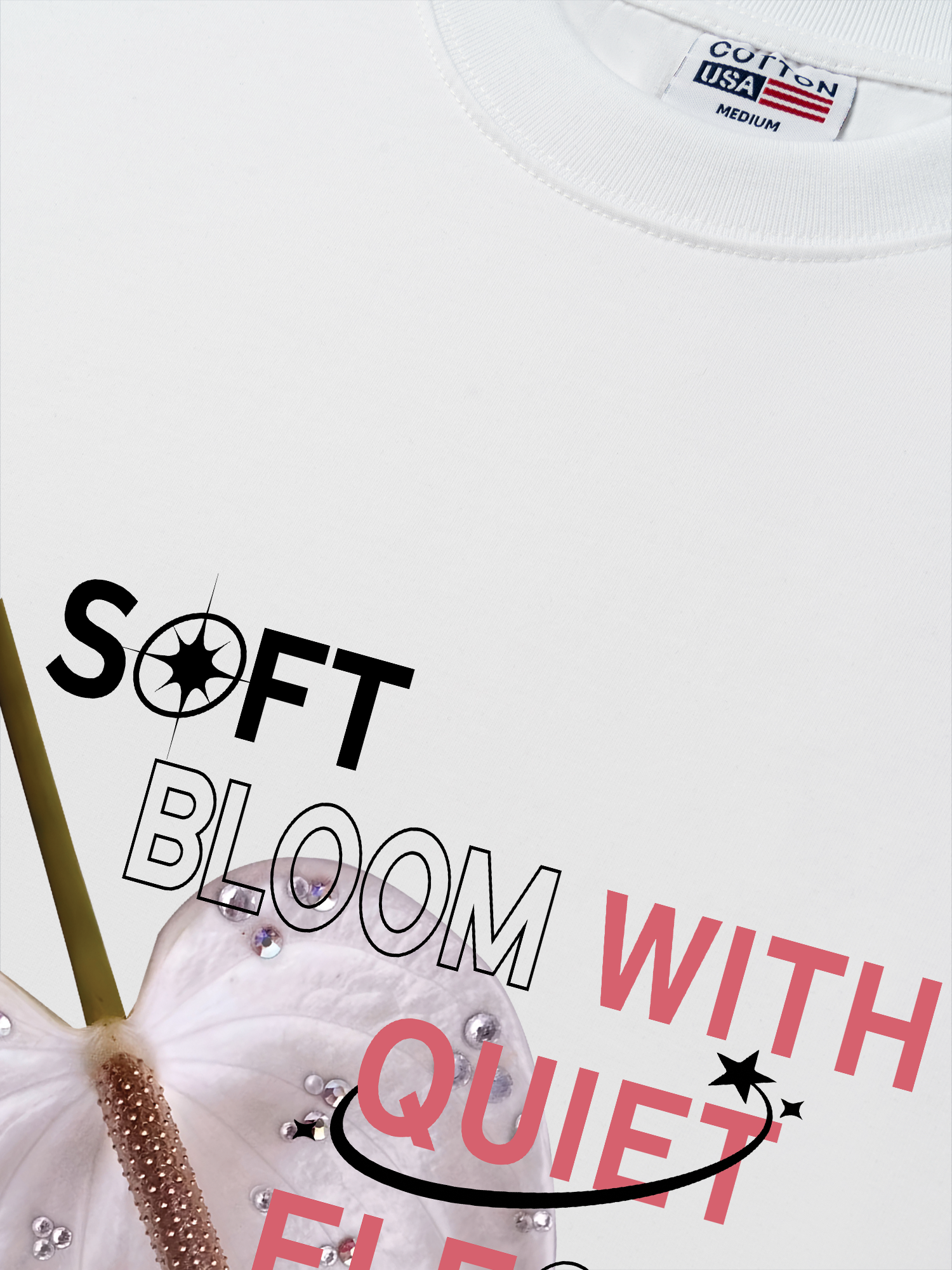 Áo Thun Relaxed Fit Bling Soft Bloom