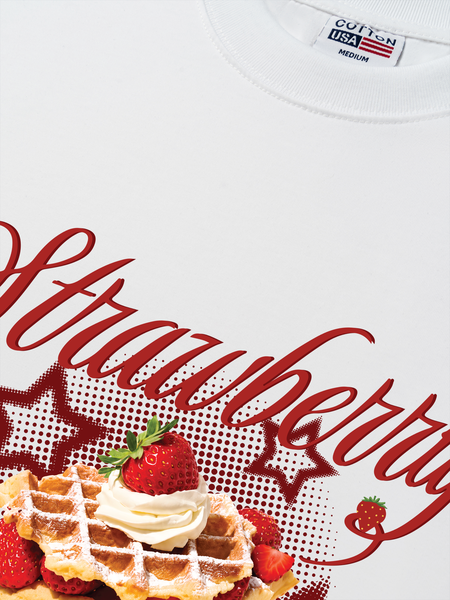 Áo Thun Relaxed Fit Strawberry With Star