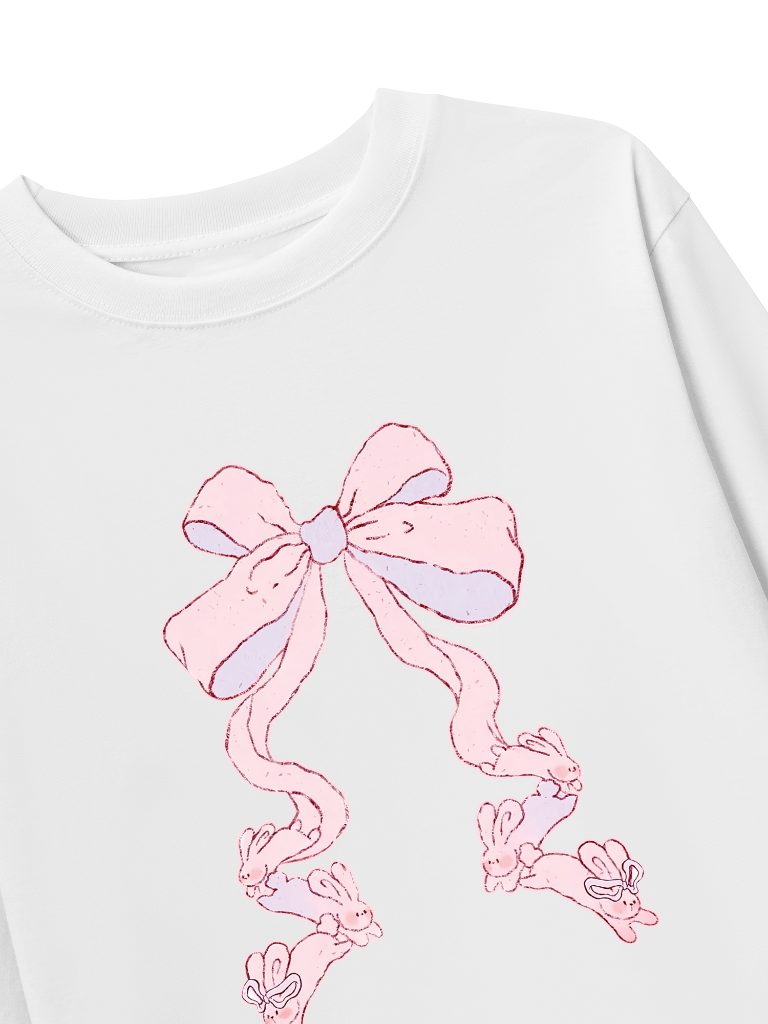 Áo Thun Dài Tay Rabbit Ribbon