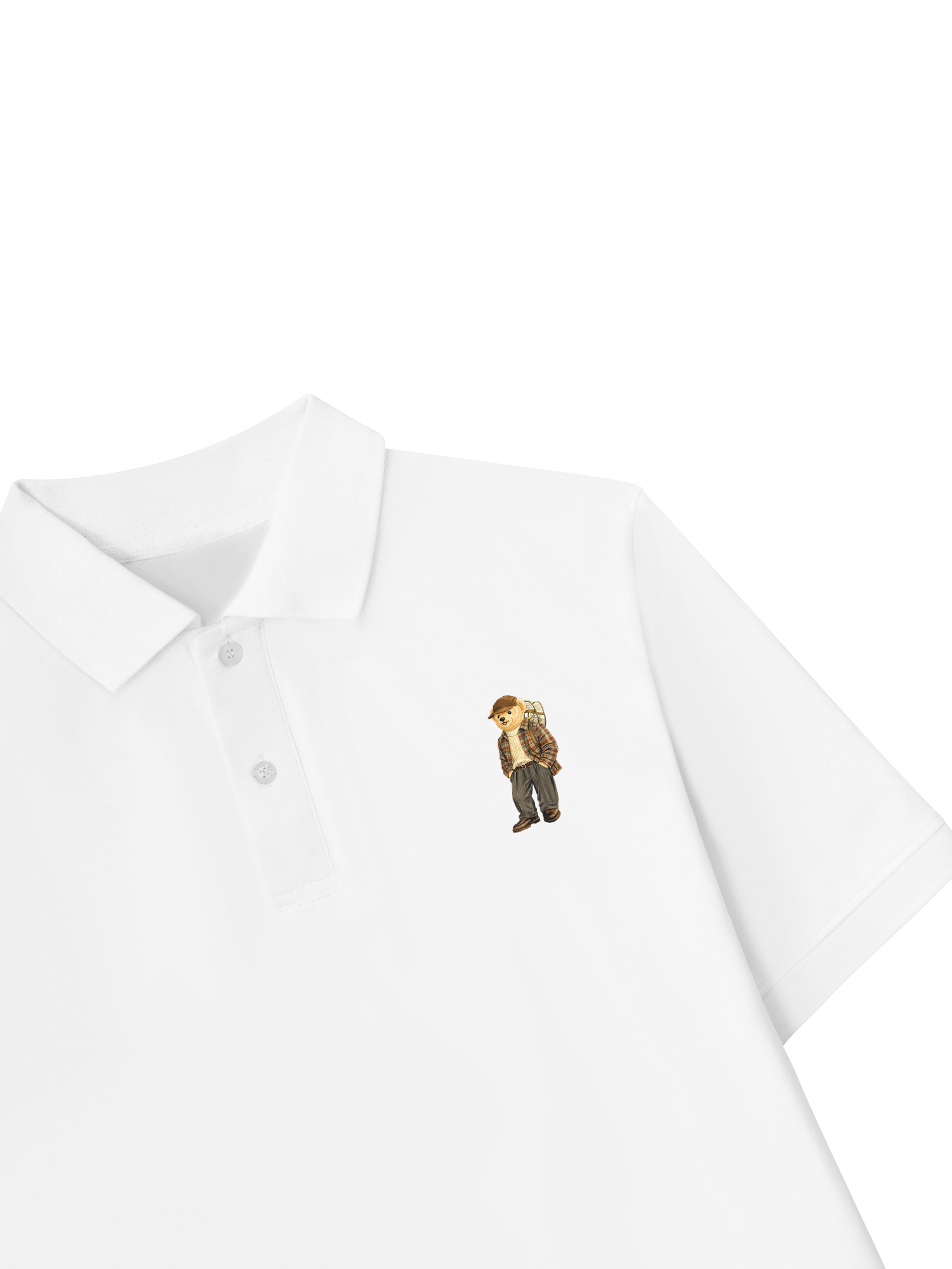 Áo Polo Relaxed Fit Travel Vloger Bear