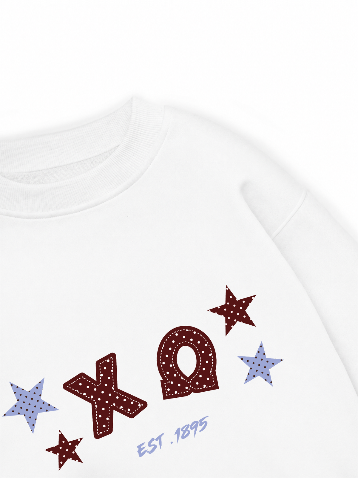 Áo Sweater Nỉ Hai Da Dotty Mood Midnight Polka