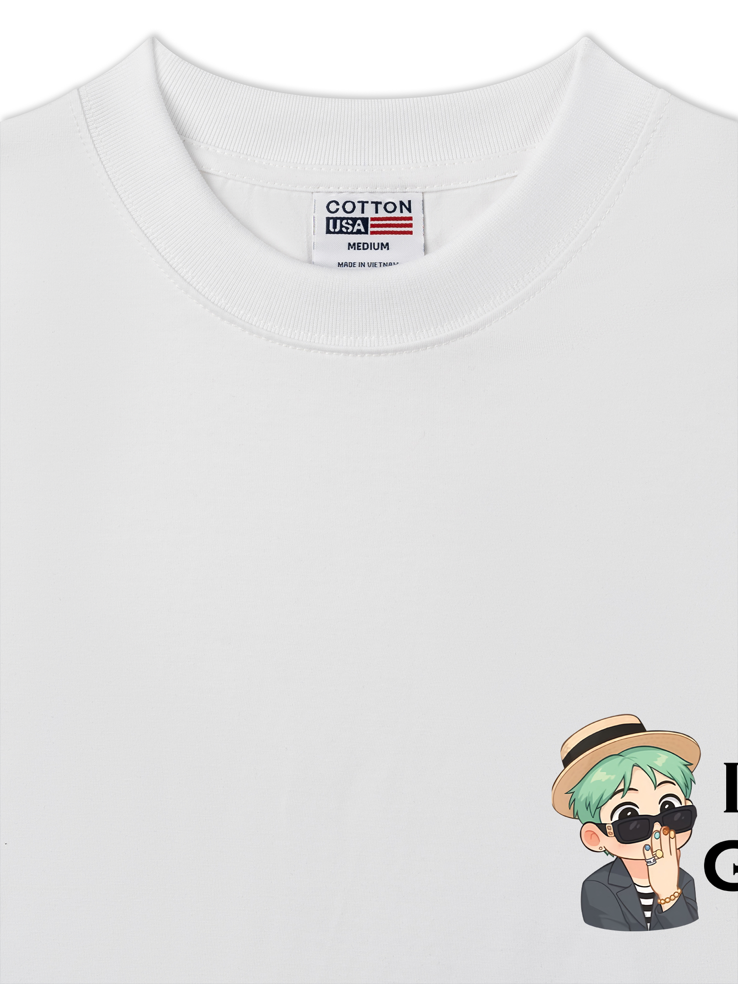 Áo Thun Relaxed Fit Idol G Dragon Chibi I Love GD