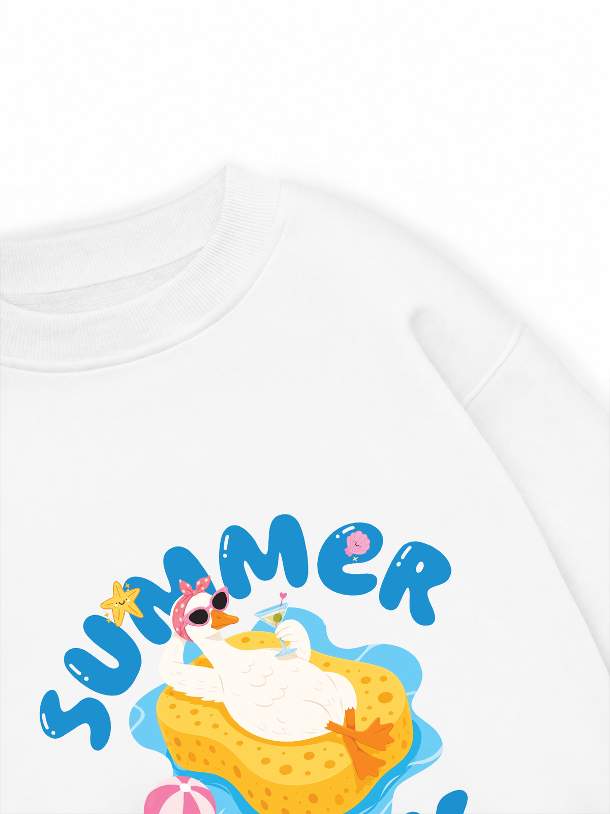 Áo Sweater Nỉ Hai Da Farm Summer Duck
