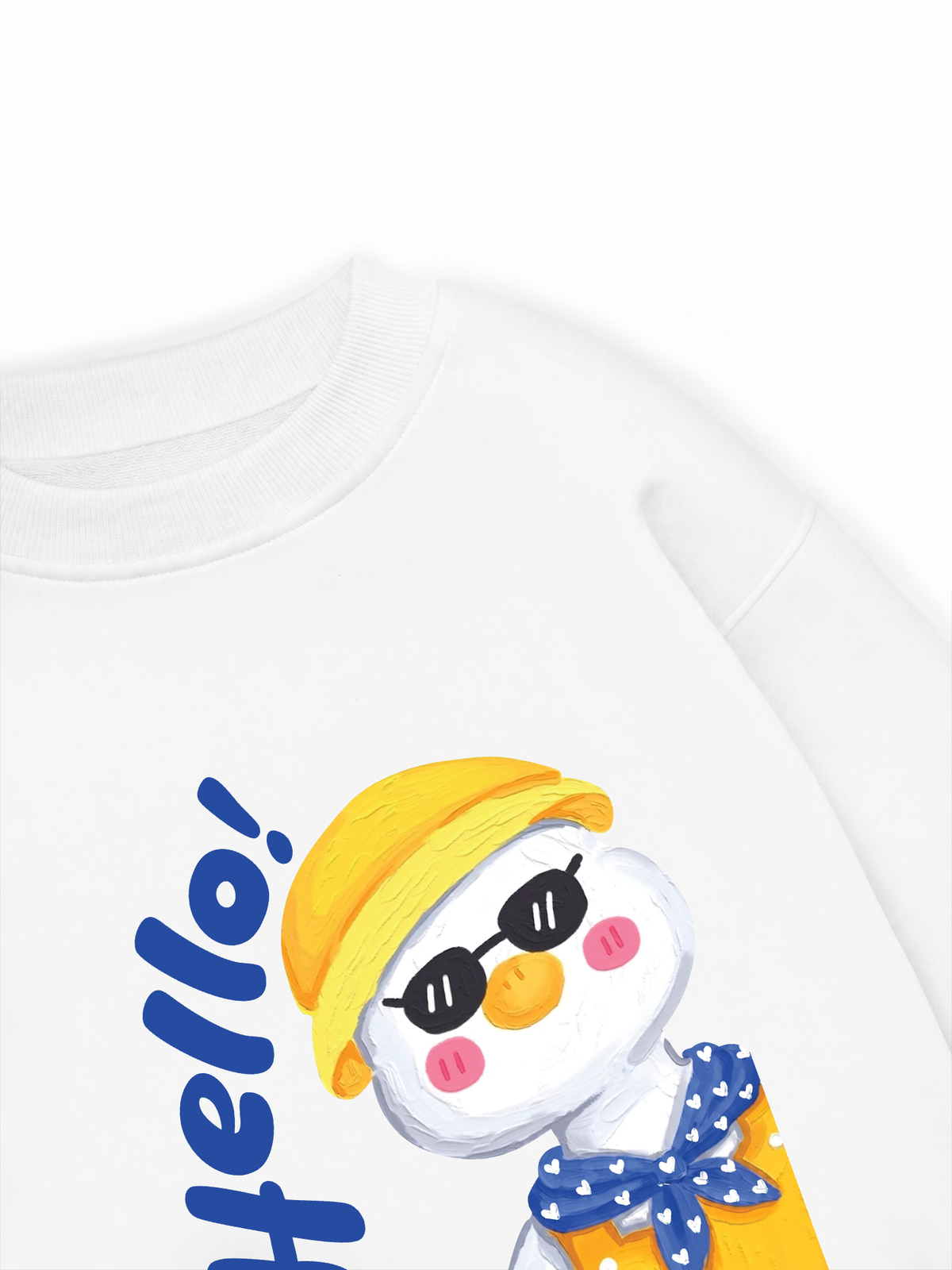 Áo Sweater Nỉ Hai Da Farm Hello Duck