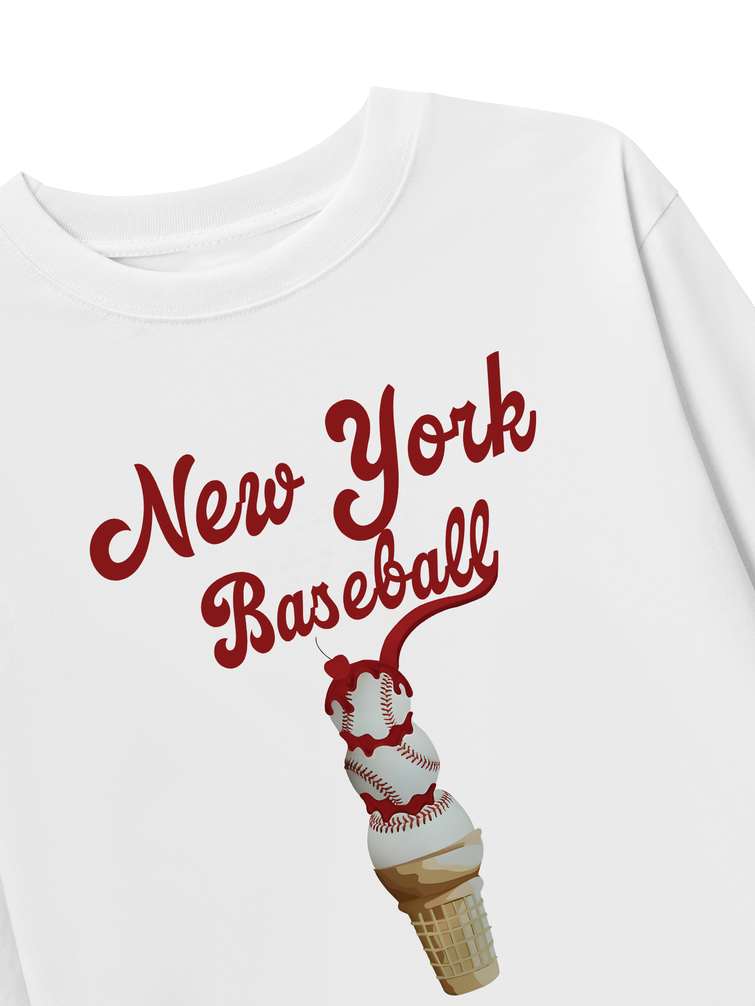 Áo Thun Dài Tay Baseball NewYork Ice Cream