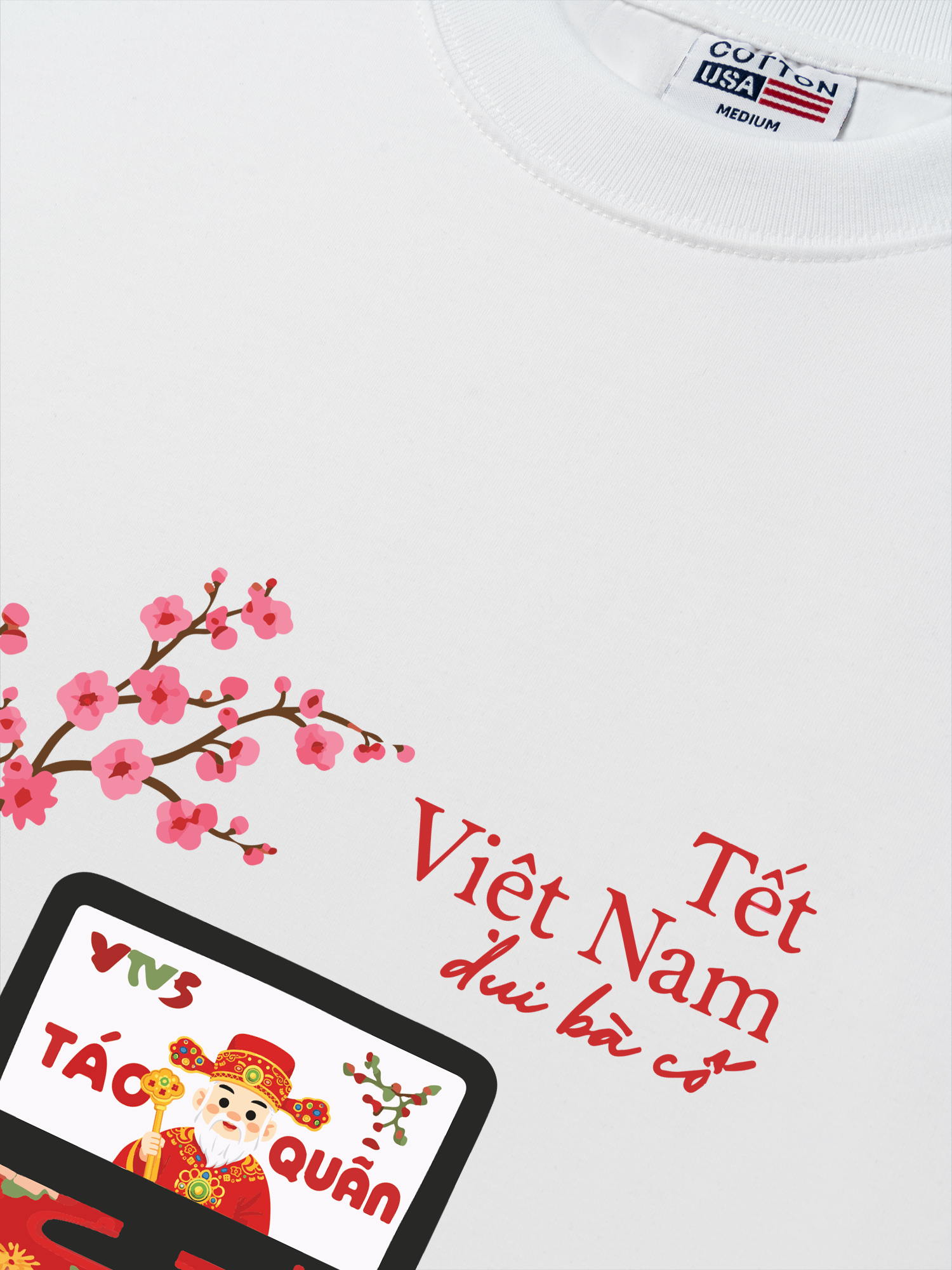 Áo Thun Relaxed Fit Tết Việt Nam - Xem Táo Quân