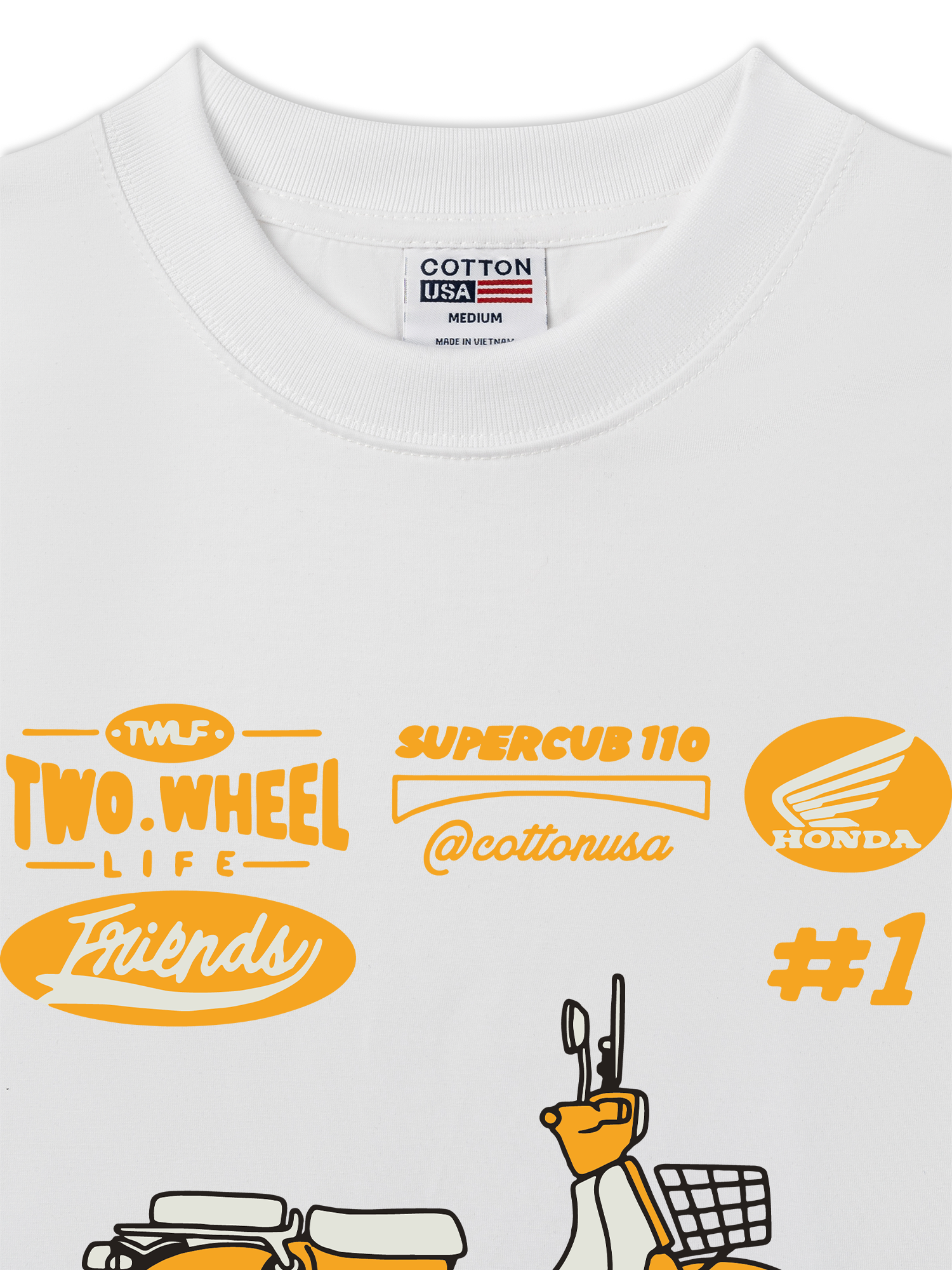 Áo Thun Relaxed Fit Motorbike Super Cub 110