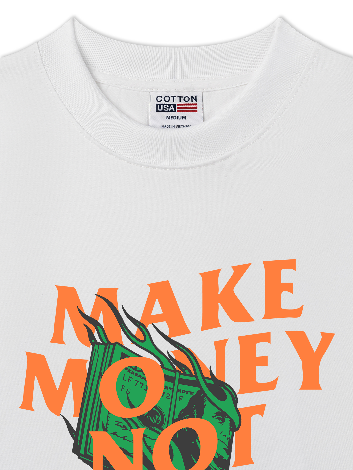 Áo Thun Relaxed Fit Money Make Money Not Friends