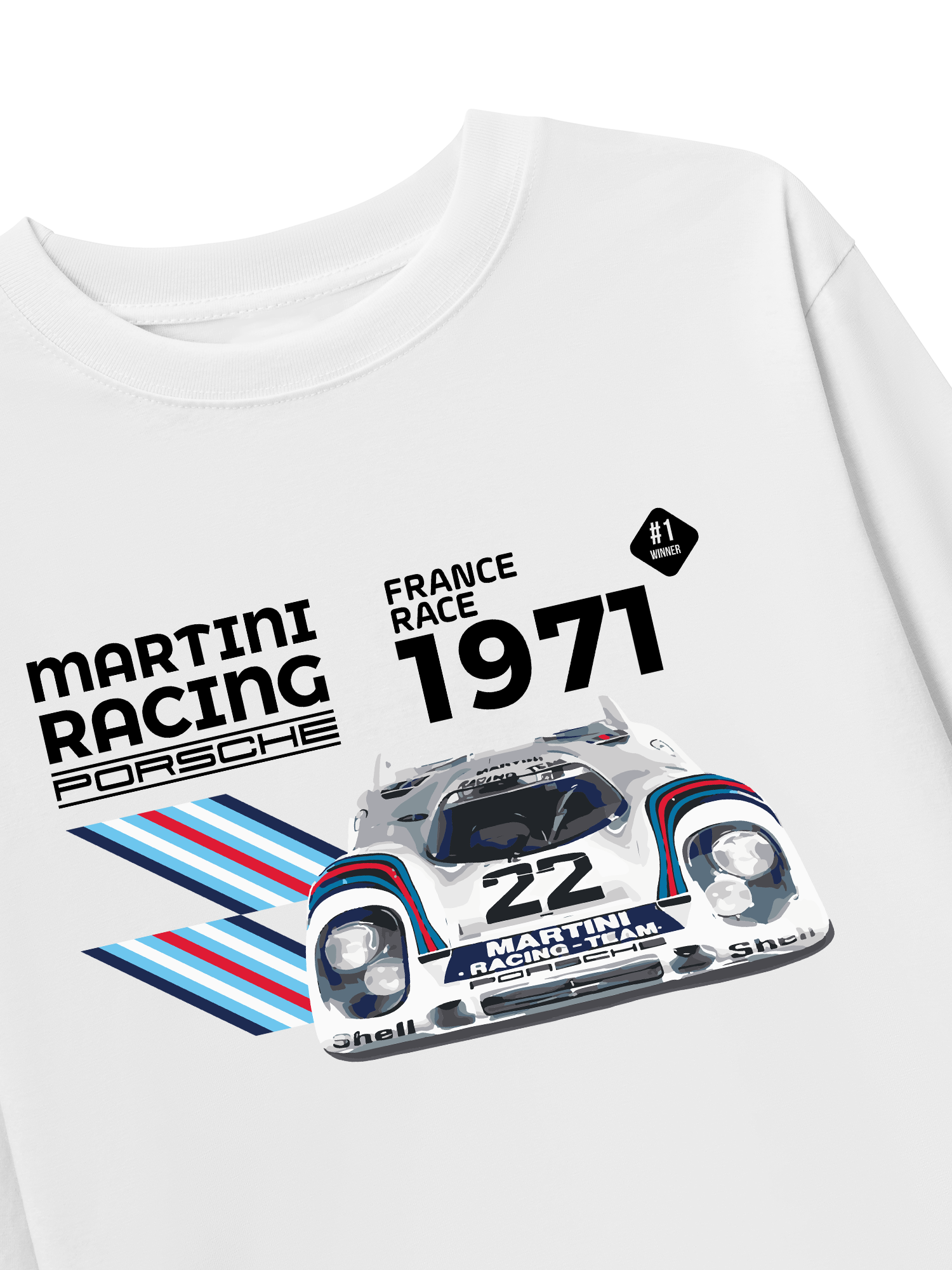 Áo Thun Dài Tay Porsche France Race 1971