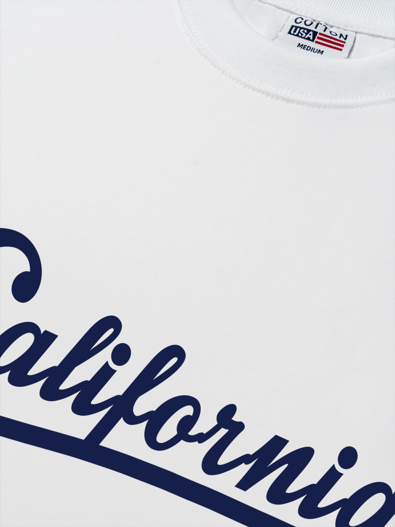 Áo Thun Relaxed Fit USA Califorinia Blue