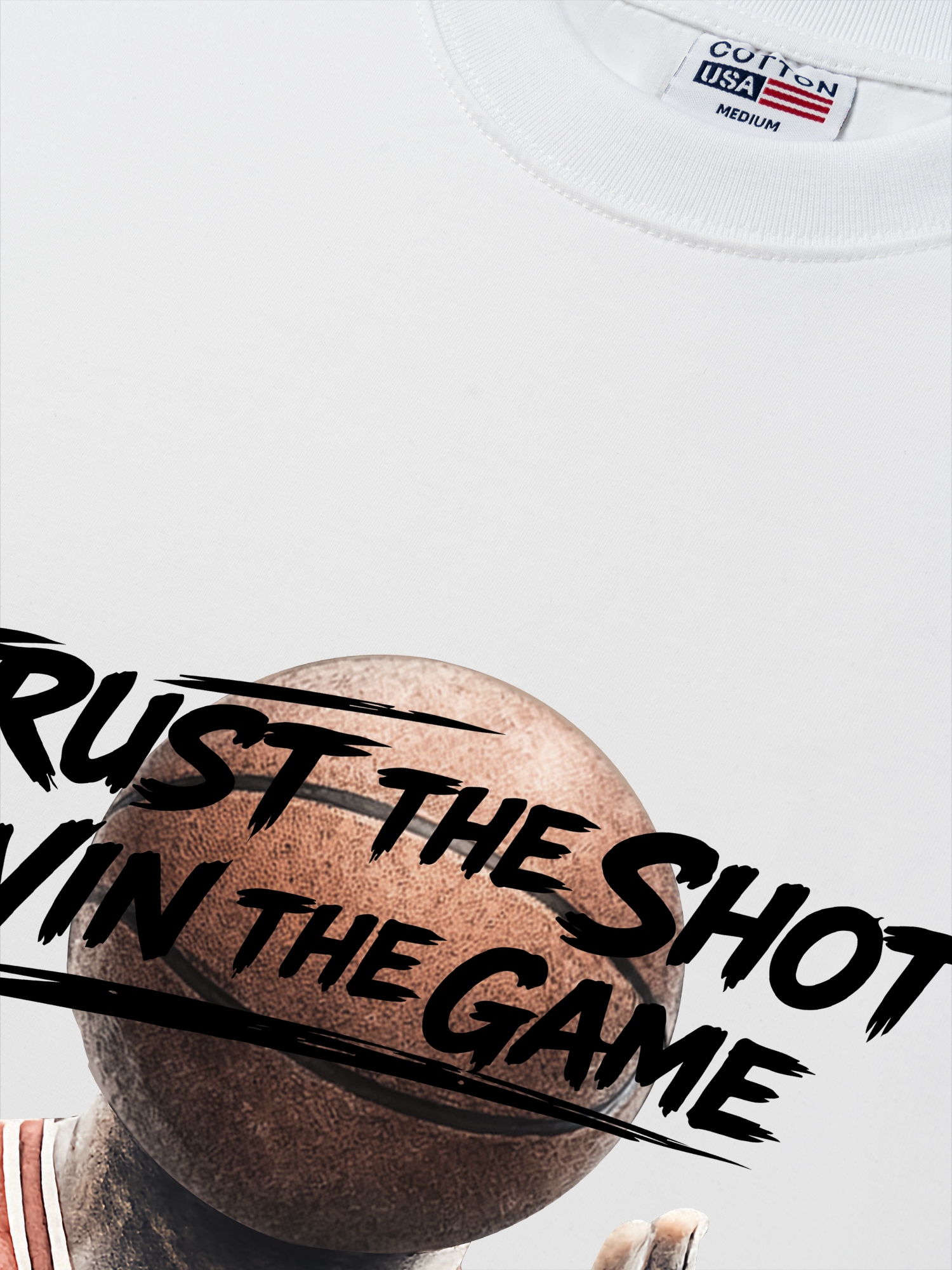 Áo Thun Relaxed Fit Basketball Trust The Shot Win The Game