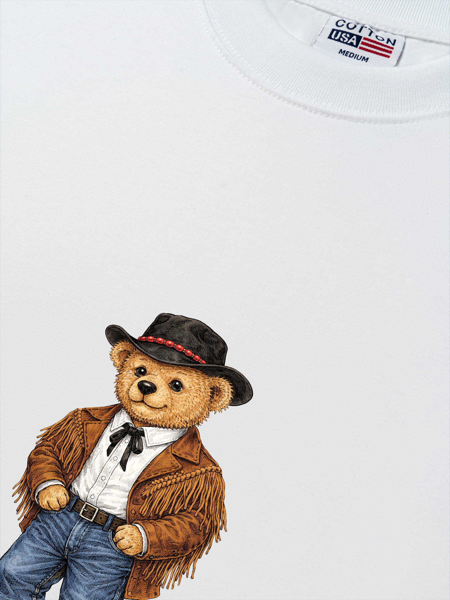 Áo Thun Relaxed Fit Cowhide Bear