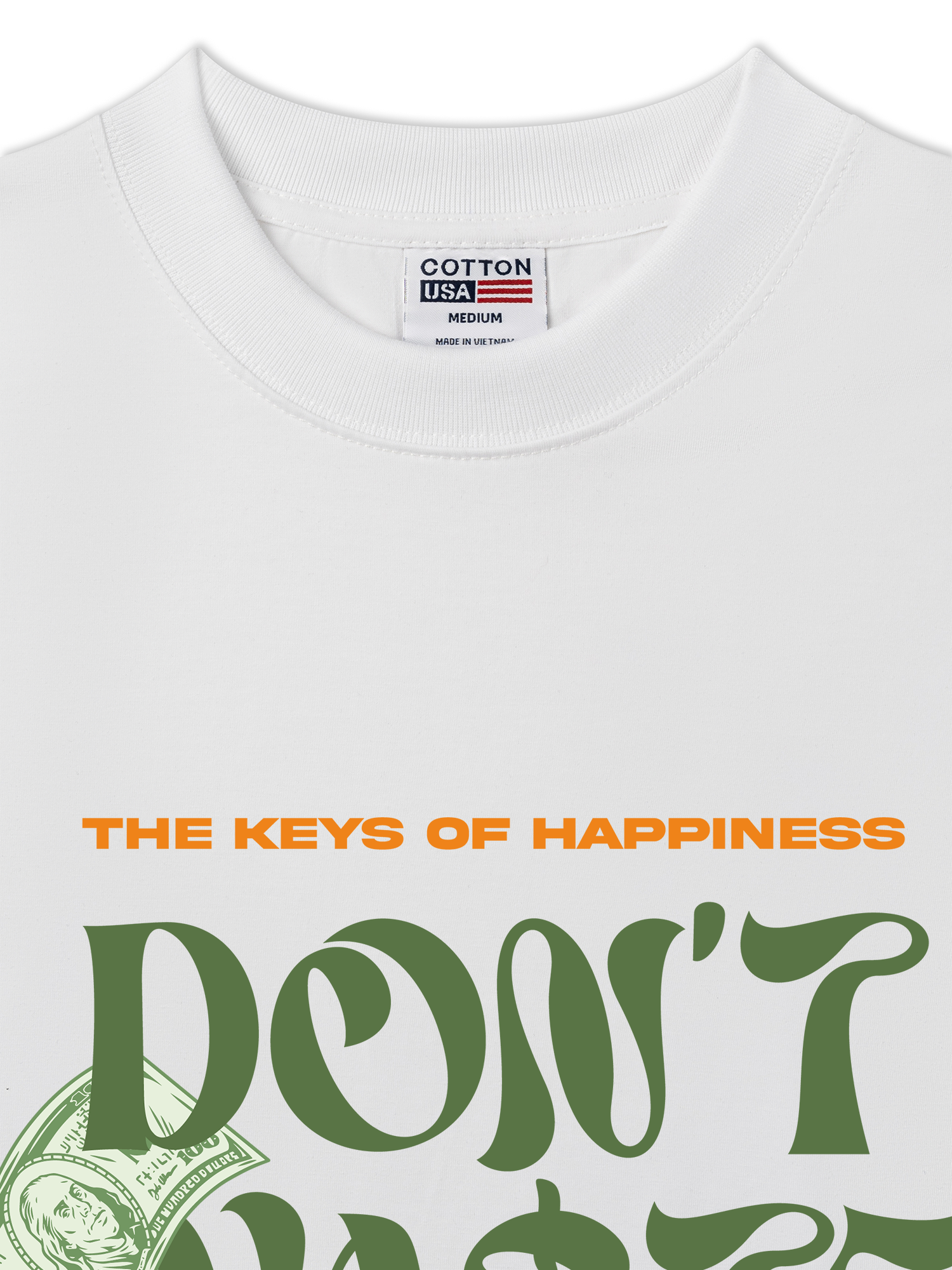 Áo Thun Relaxed Fit Money The Keys Of Happiness