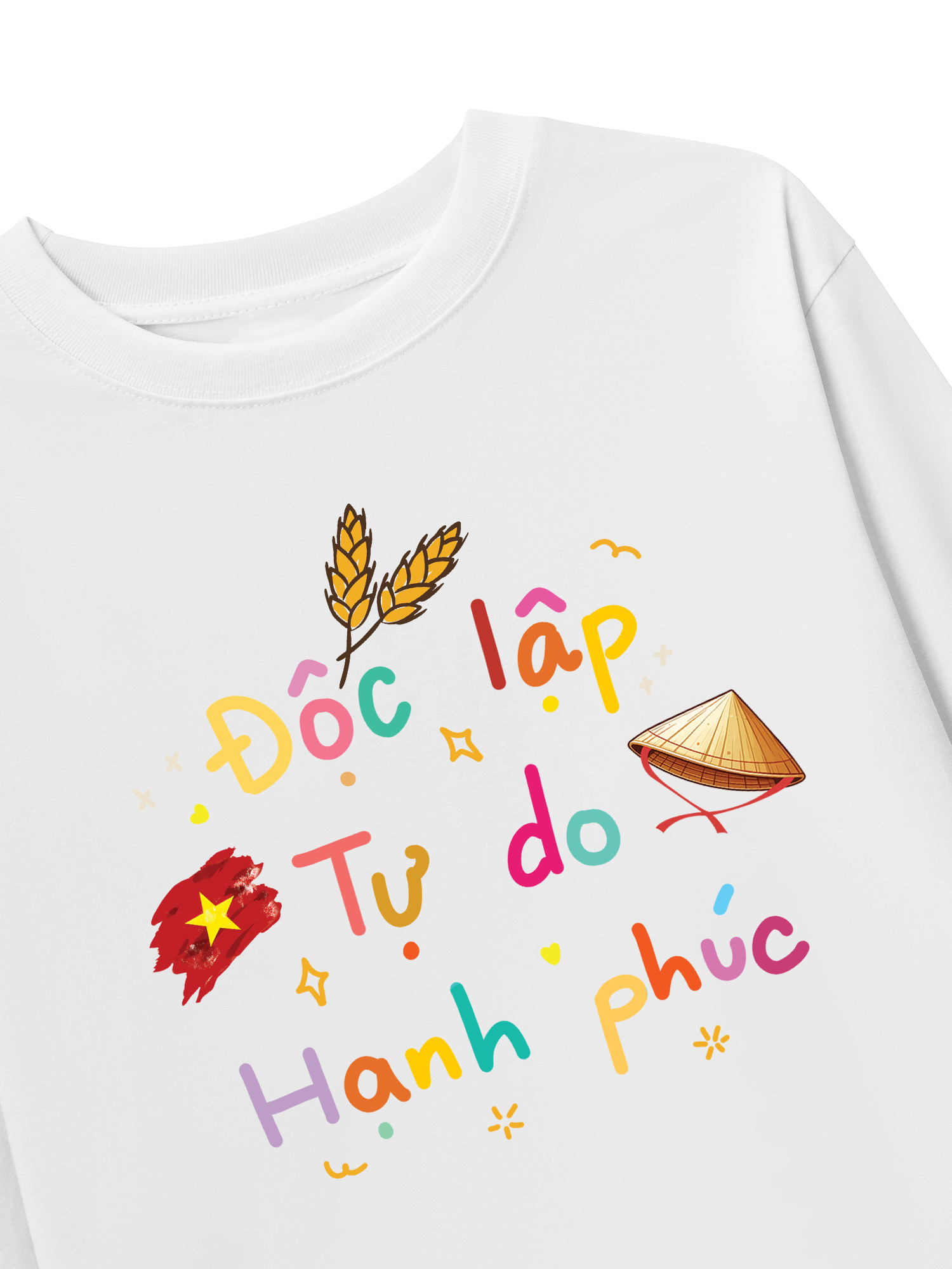 Áo Thun Dài Tay Độc Lập - Tự Do - Hạnh Phúc