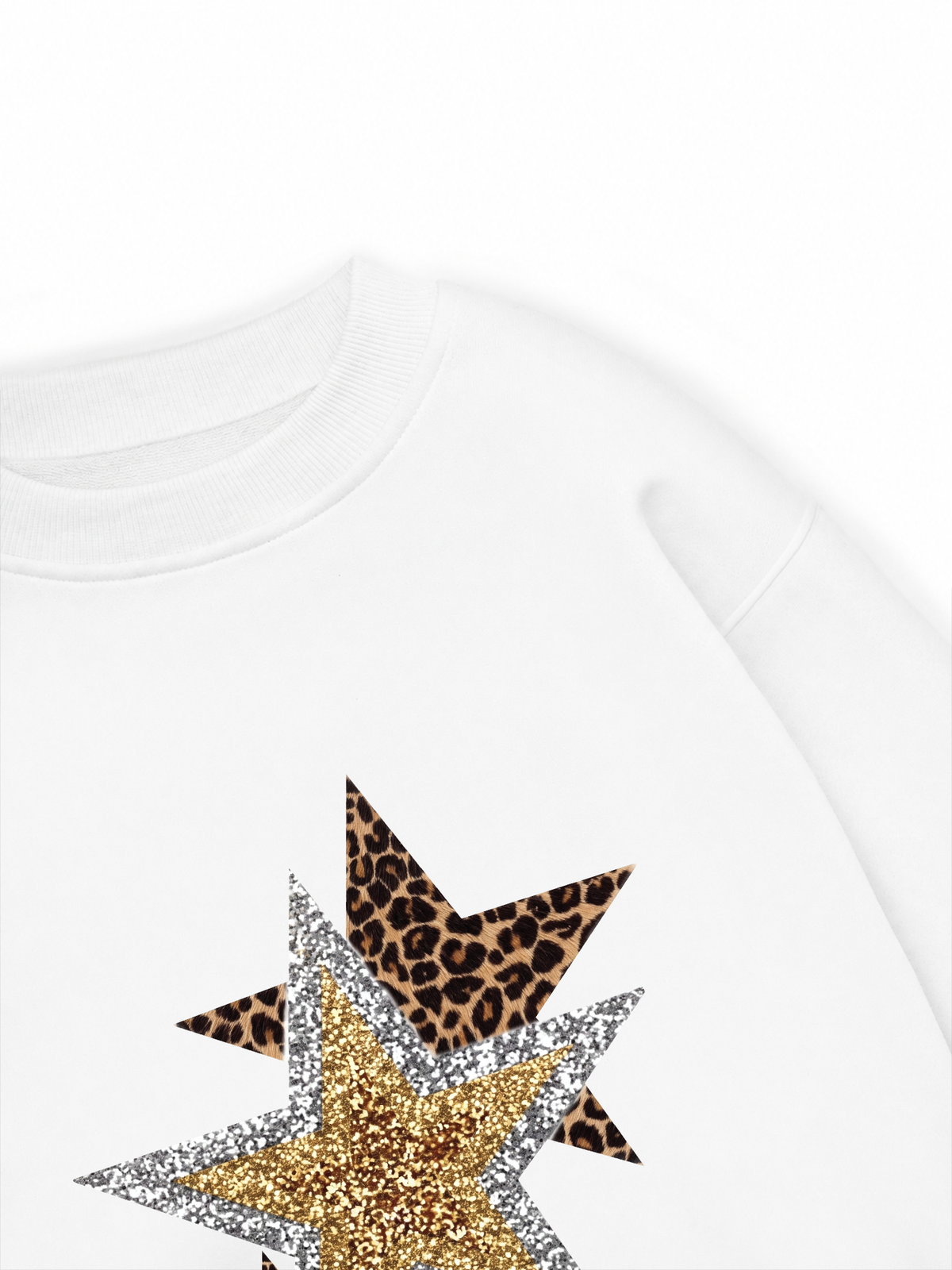 Áo Sweater Nỉ Hai Da Urban Leopard Metallic Savage Stars