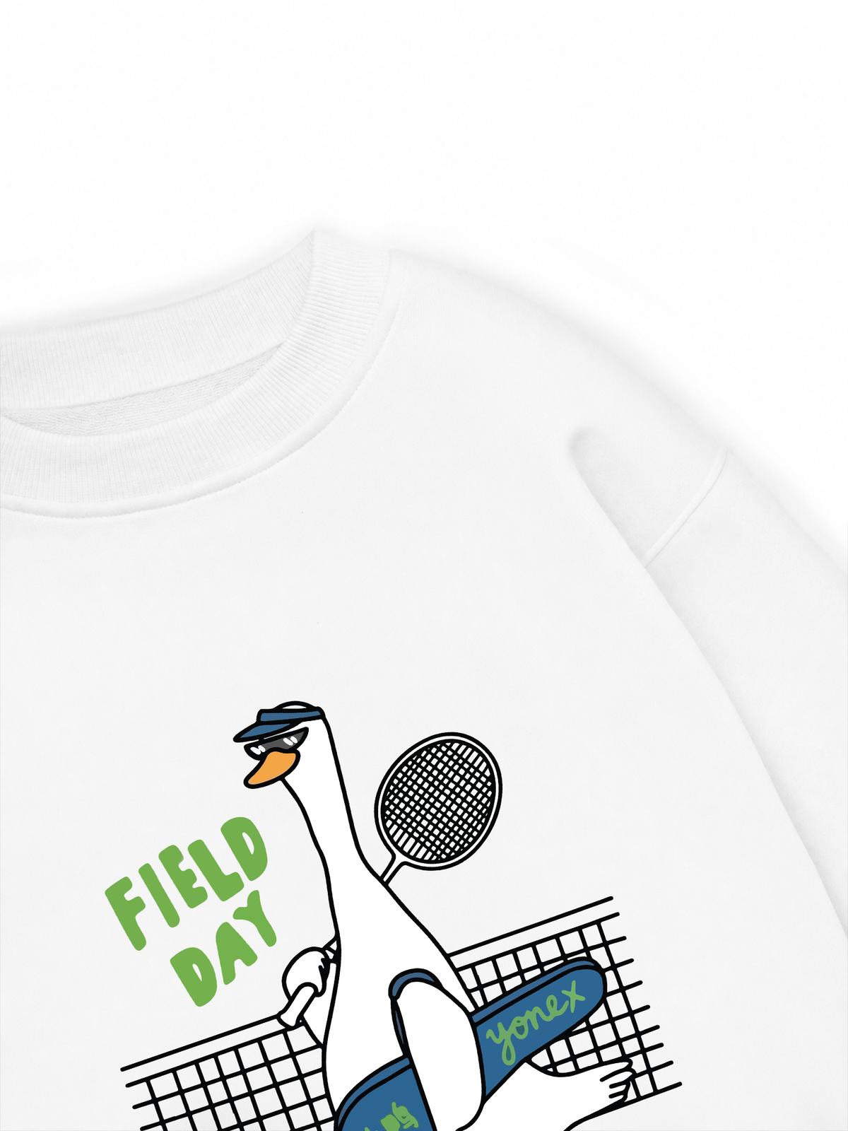 Áo Sweater Nỉ Hai Da Badminton Field Day
