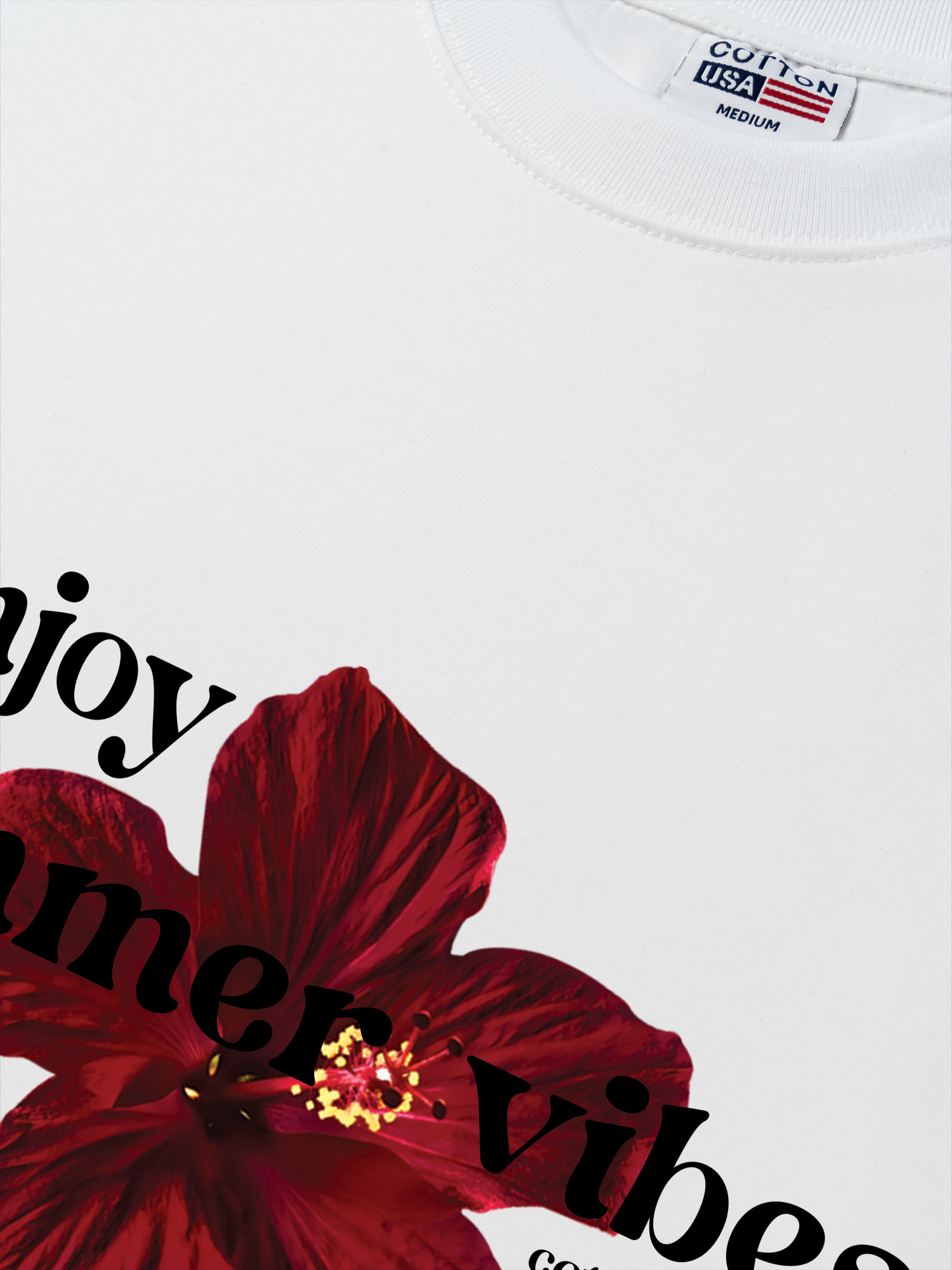 Áo Thun Relaxed Fit Floral Enjoy Summer