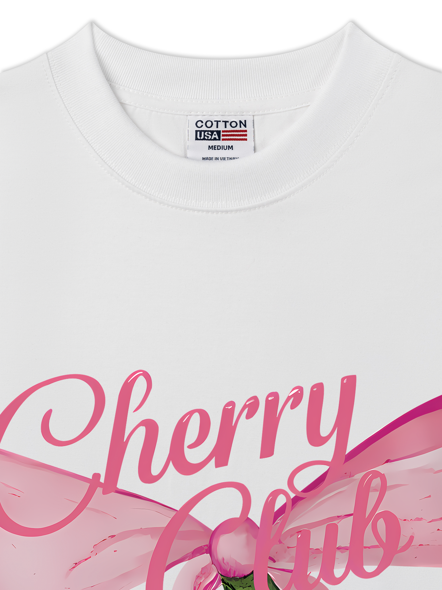 Áo Thun Relaxed Fit Cherry Club Coquette