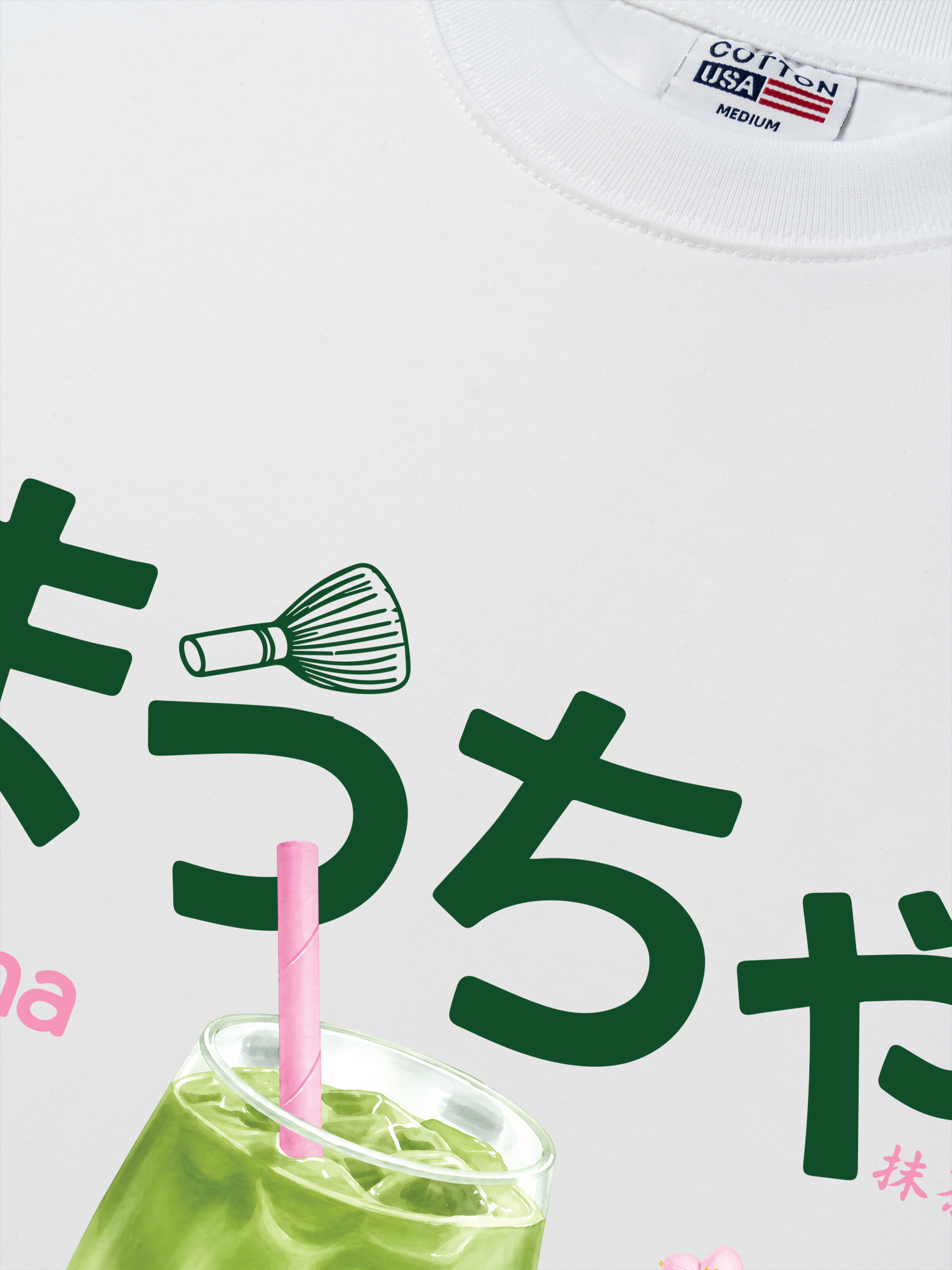 Áo Thun Relaxed Fit Daily Cup Matcha And Flower