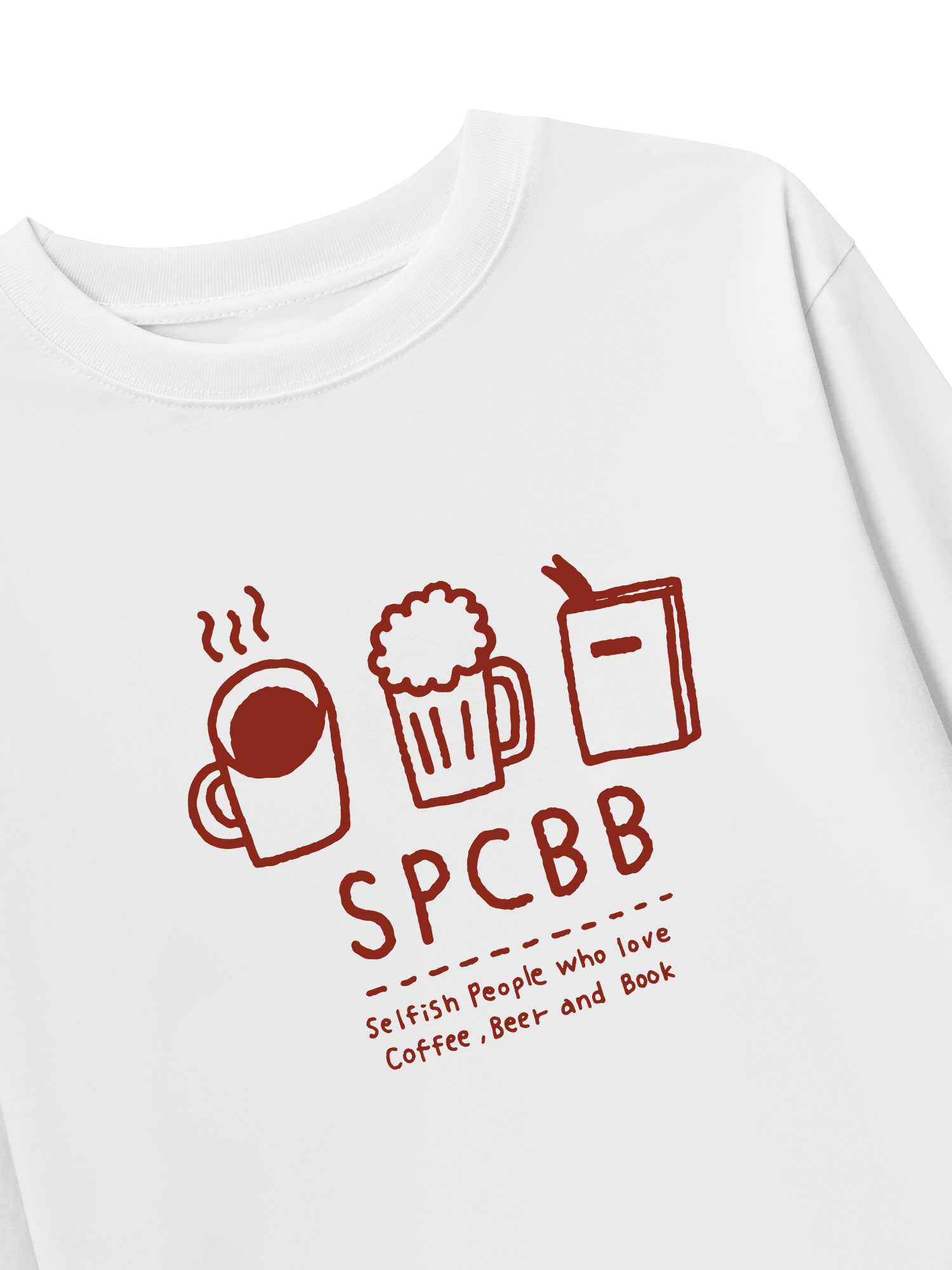 Áo Thun Dài Tay Selfish People Who Love Coffee Beer And Book