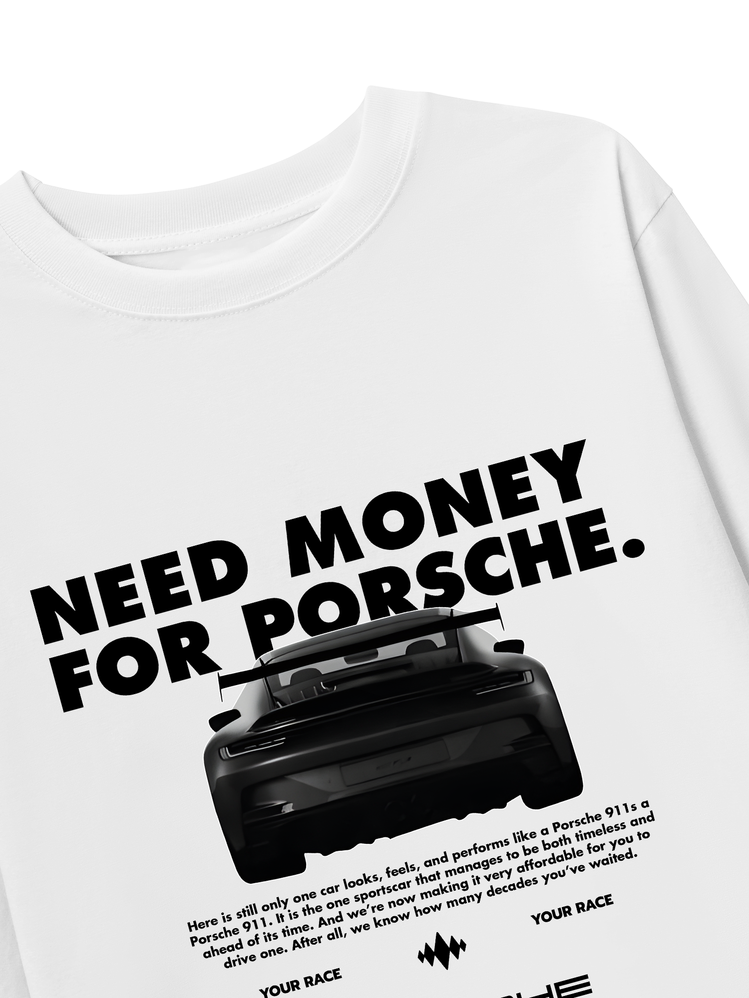 Áo Thun Dài Tay Porsche All Black 911 GT3RS