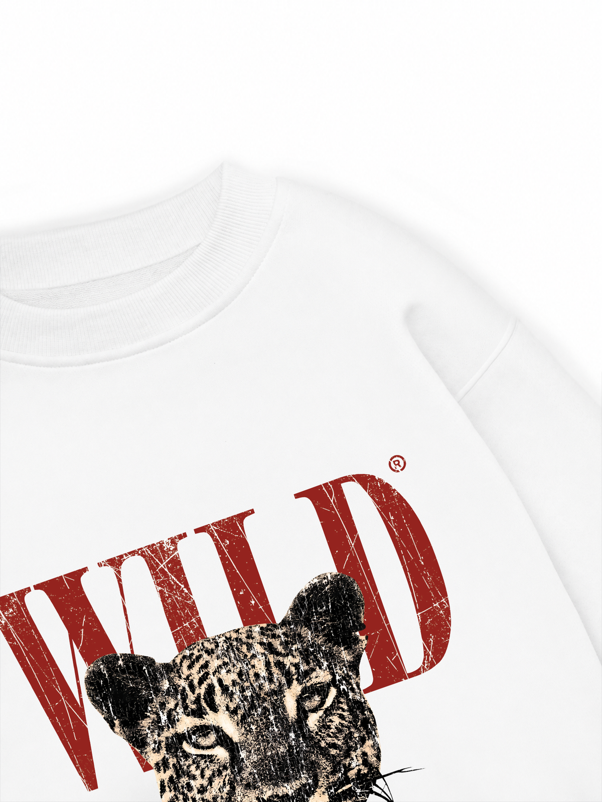 Áo Sweater Nỉ Hai Da Urban Leopard Crimson Wild