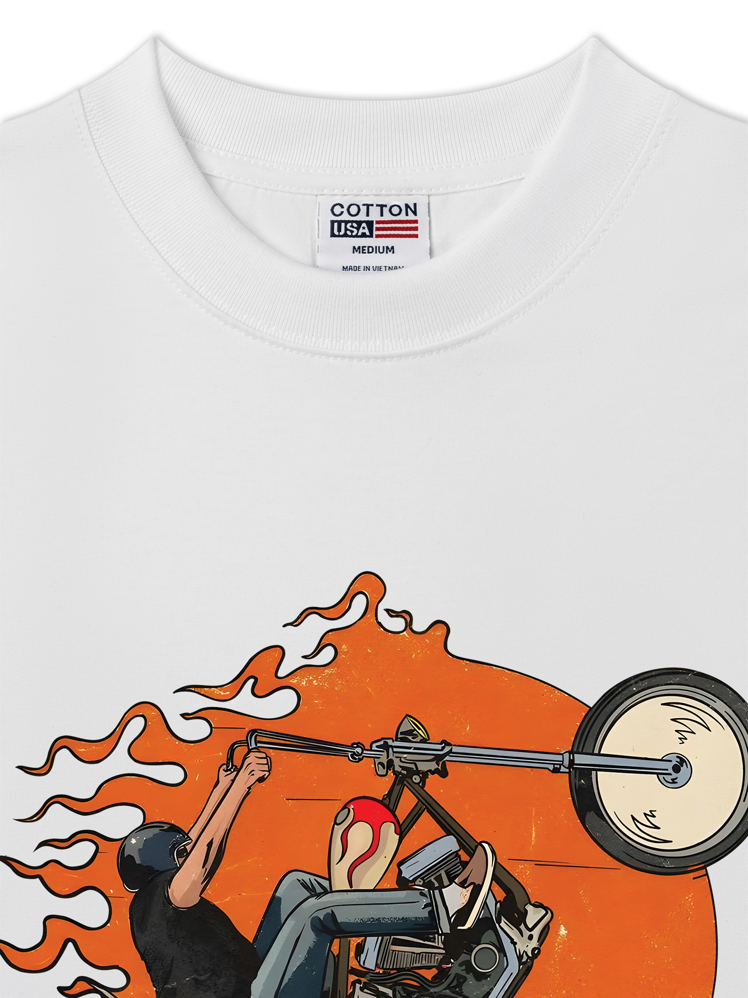 Áo Thun Relaxed Fit Motorbike Born to Ride