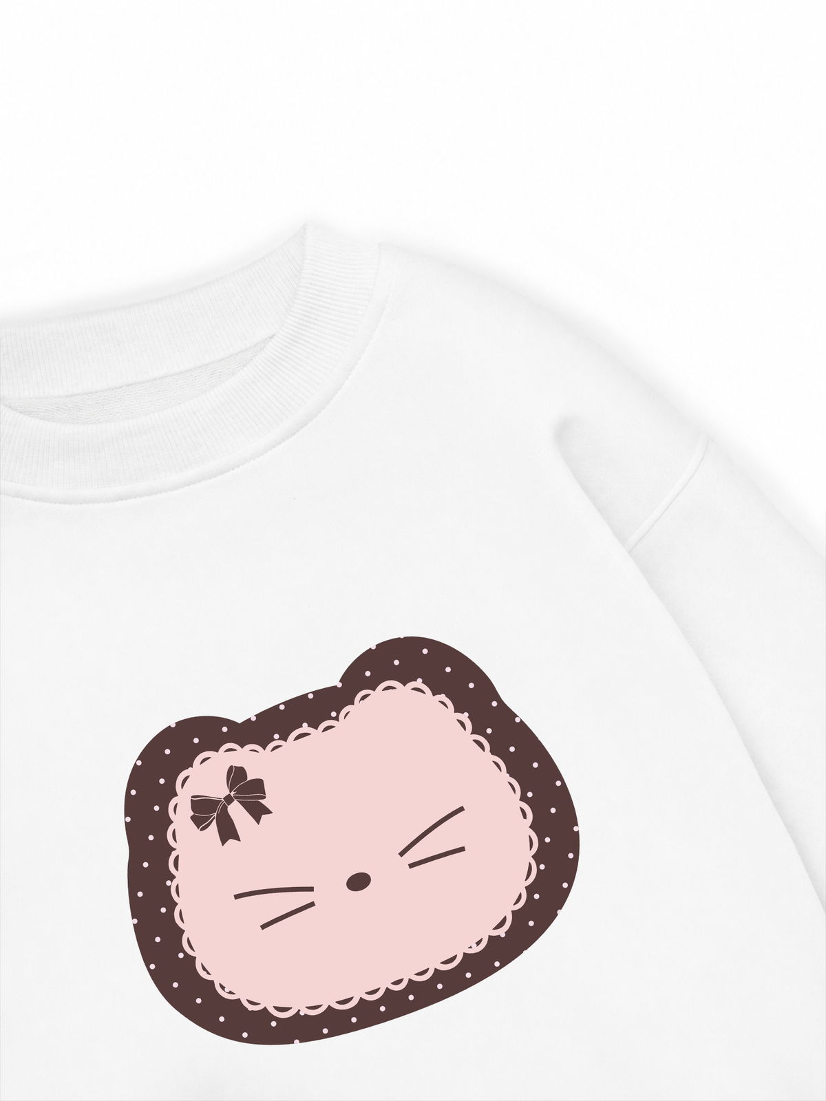 Áo Sweater Nỉ Hai Da Dotty Mood Cute Cat