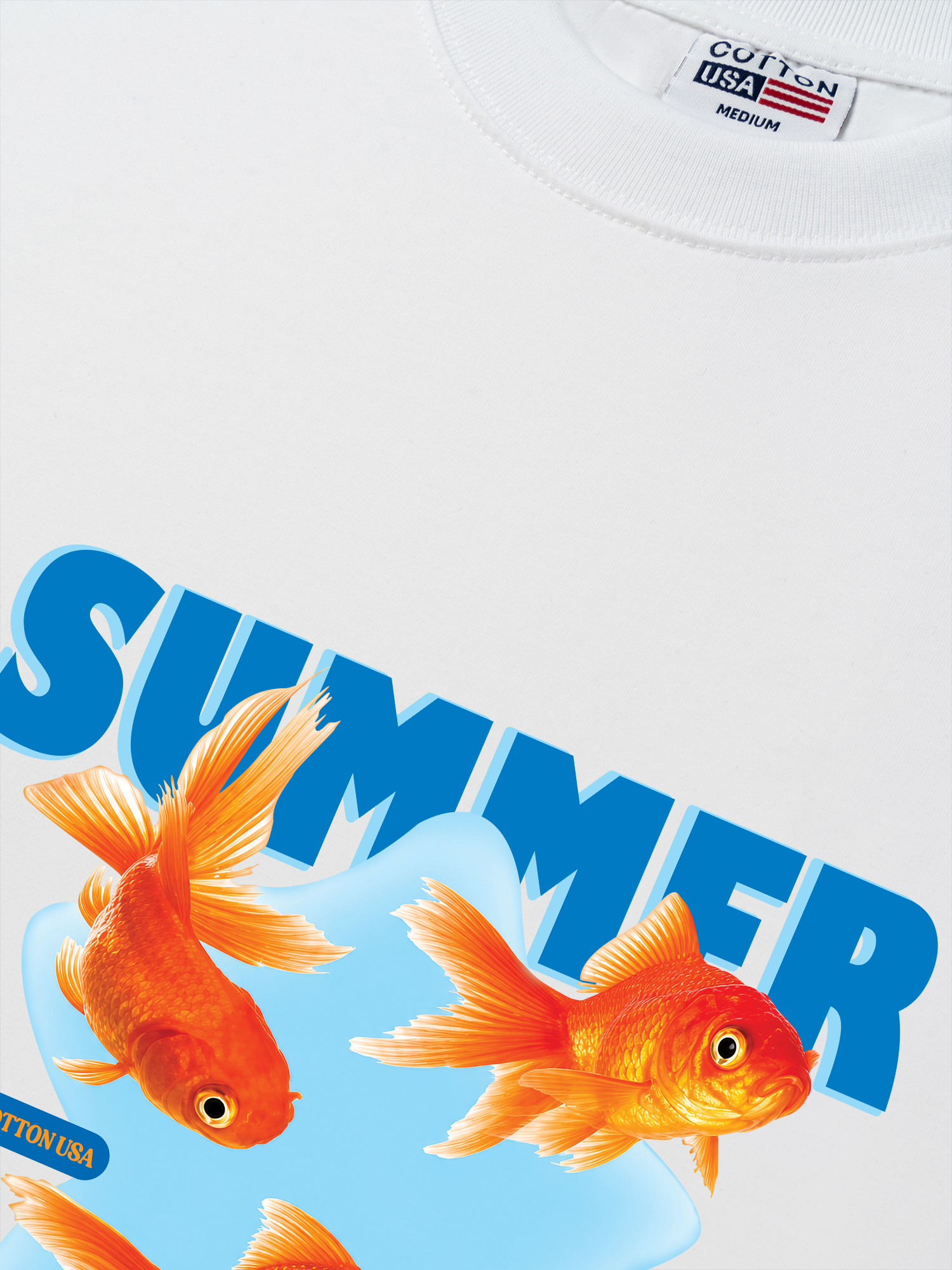 Áo Thun Relaxed Fit Tshirt Tshirt Tropical Summer Goldfish