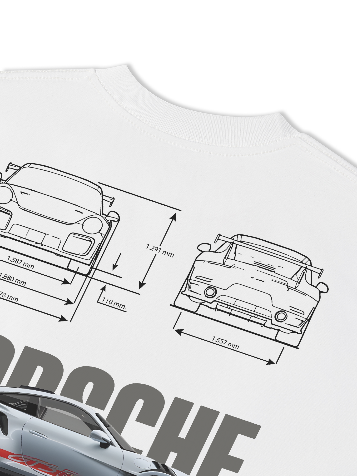 Áo Thun Relaxed Fit Porsche Blueprint 911 GT3 RS