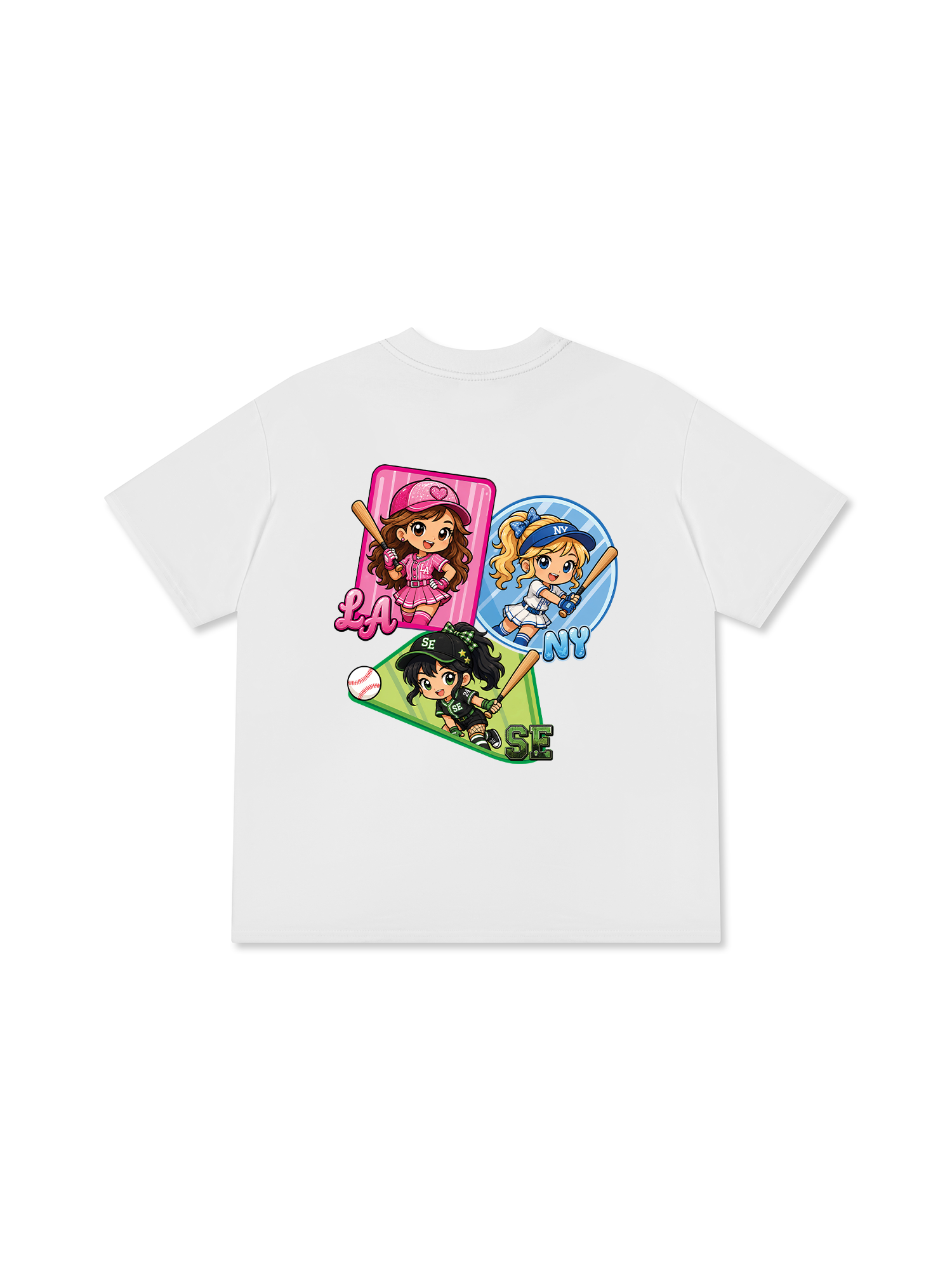Áo Thun Relaxed Fit Baseball PowerGirl