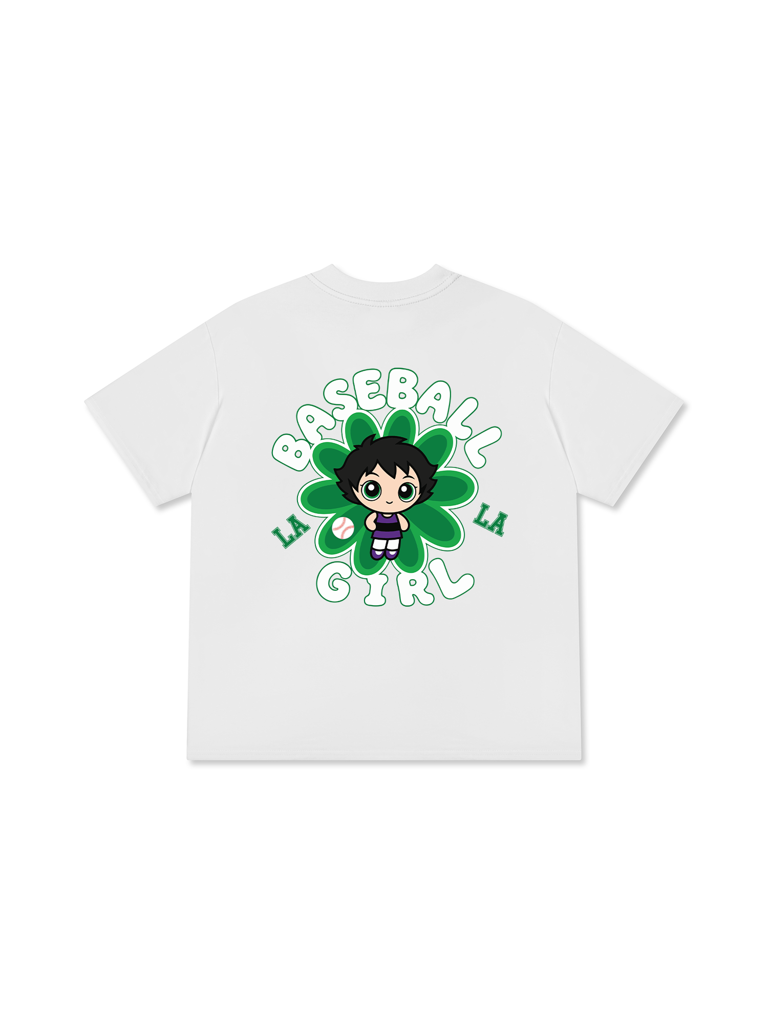 Áo Thun Relaxed Fit Baseball Green LA